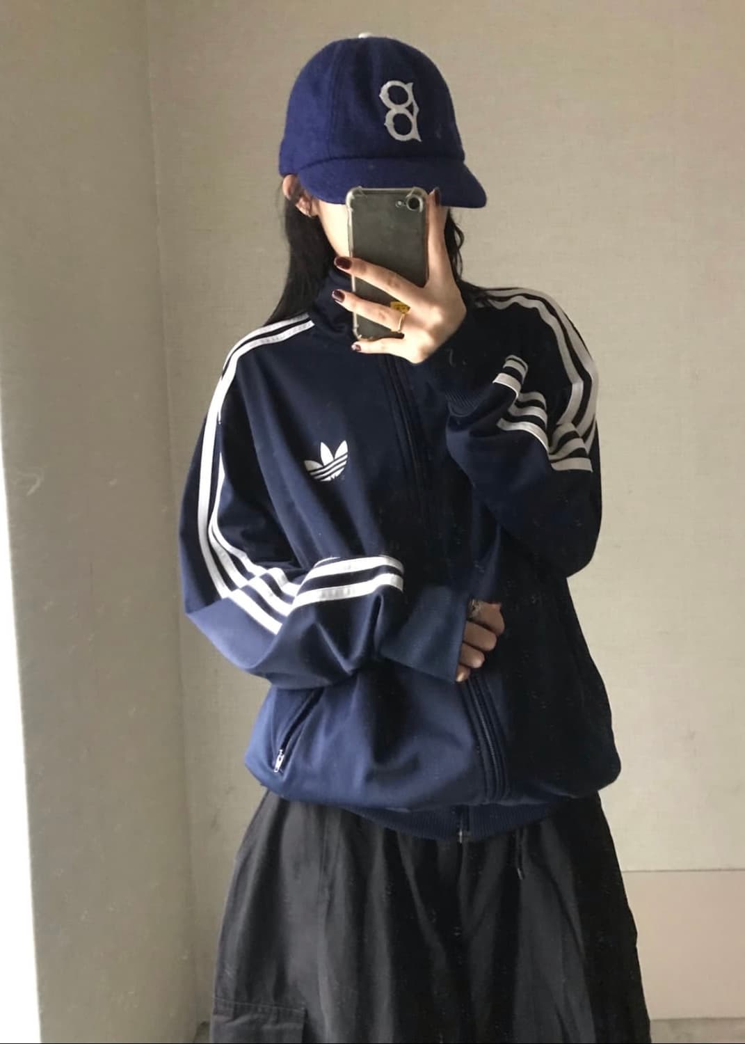 아디다스 구 파이어버드 져지 트랙탑 집업 유로파 105 XL 남색 네이비 상품이미지2