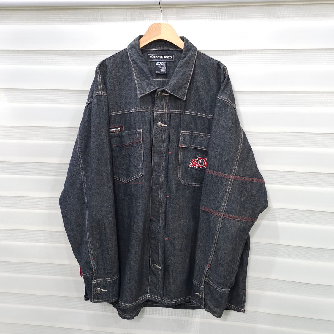빈티지 스눕독 Snoop Dogg 빅사이즈 데님셔츠- 2XL 상품이미지1