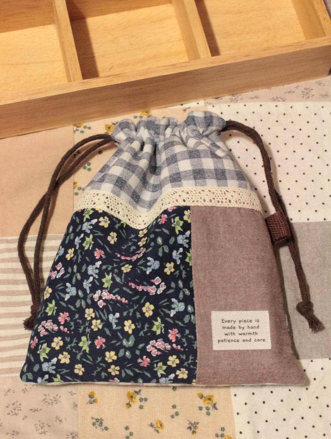 핸드메이드 패치워크 스트링 파우치 상품이미지8
