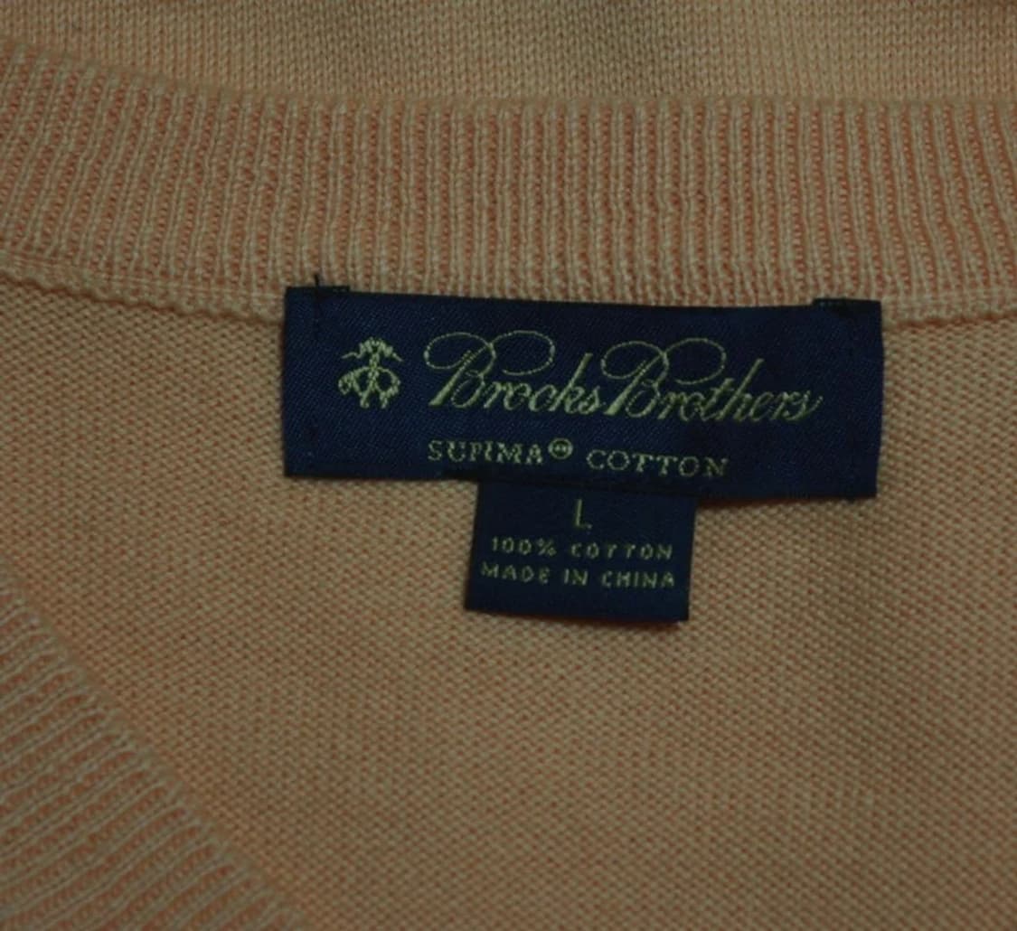 브룩스브라더스 수피마코튼 브이넥 니트조끼 L 상품이미지4