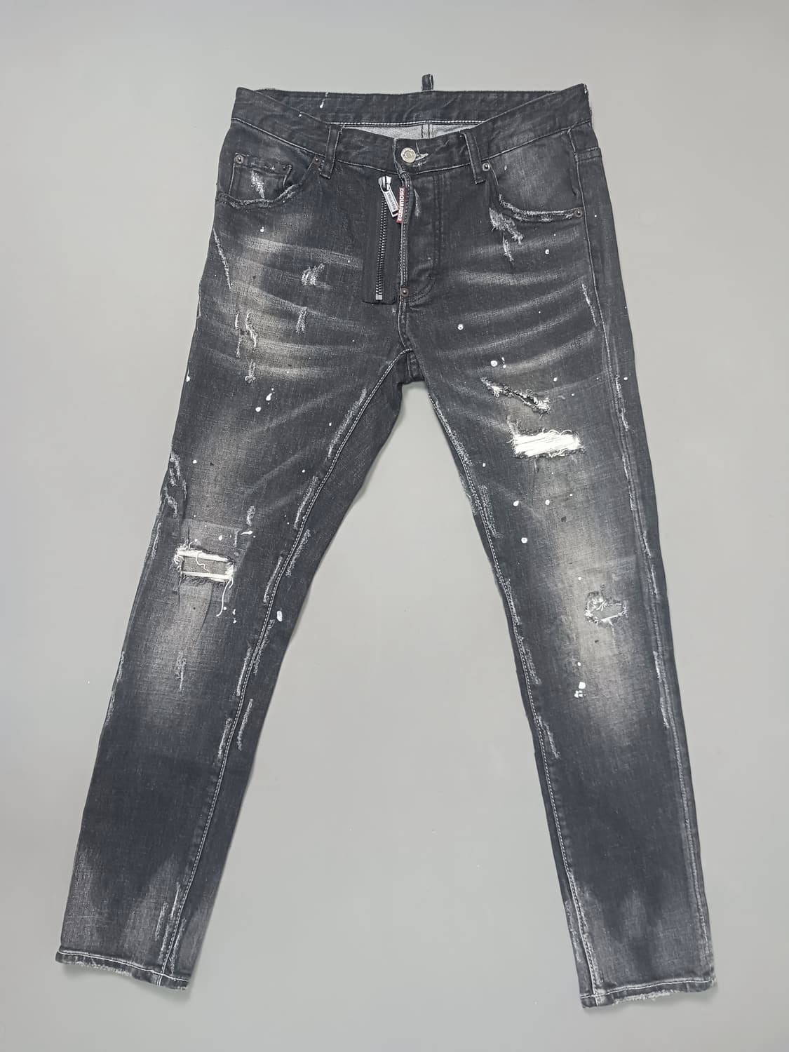 [30] 디스퀘어드2 앞지퍼 데미지 쿨가이 블랙진 청바지 상품이미지1