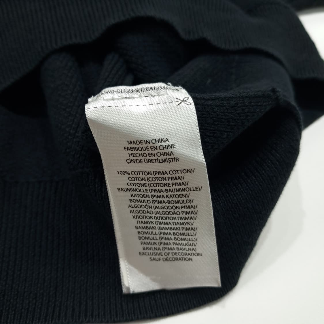 CN807 XL 폴로 랄프로렌 블랙 하프집업 피마코튼 긴팔 니트 스웨터 상품이미지6