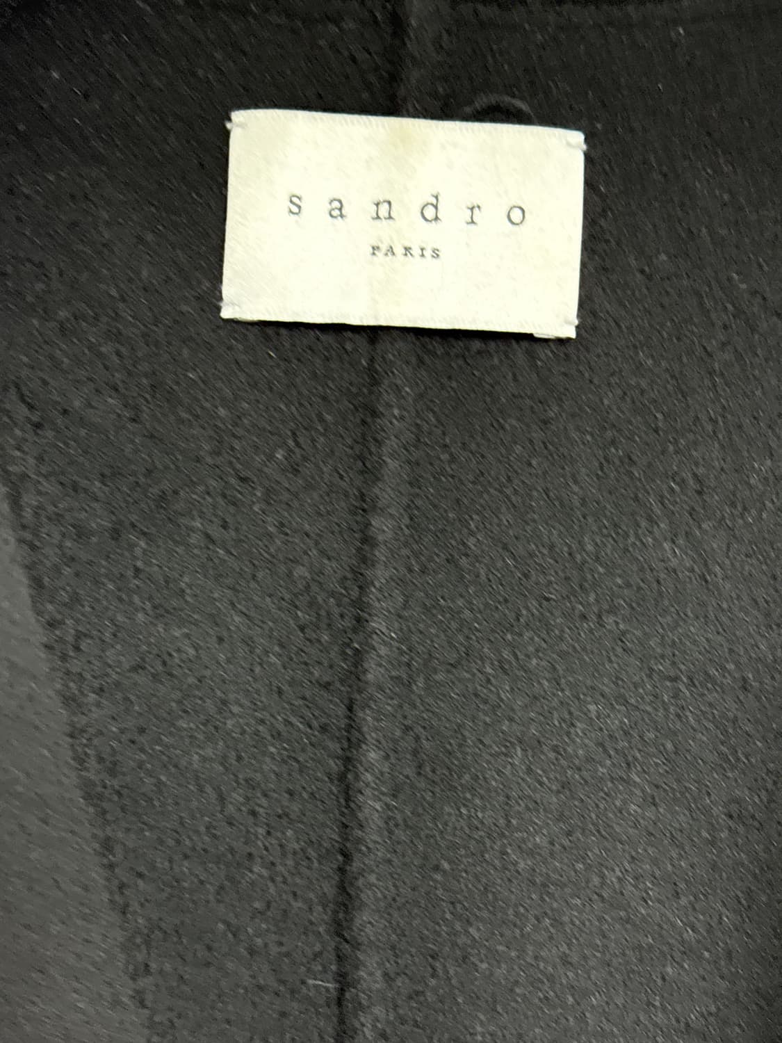 산드로 남성 울 캐시미어 코트-블랙 상품이미지2