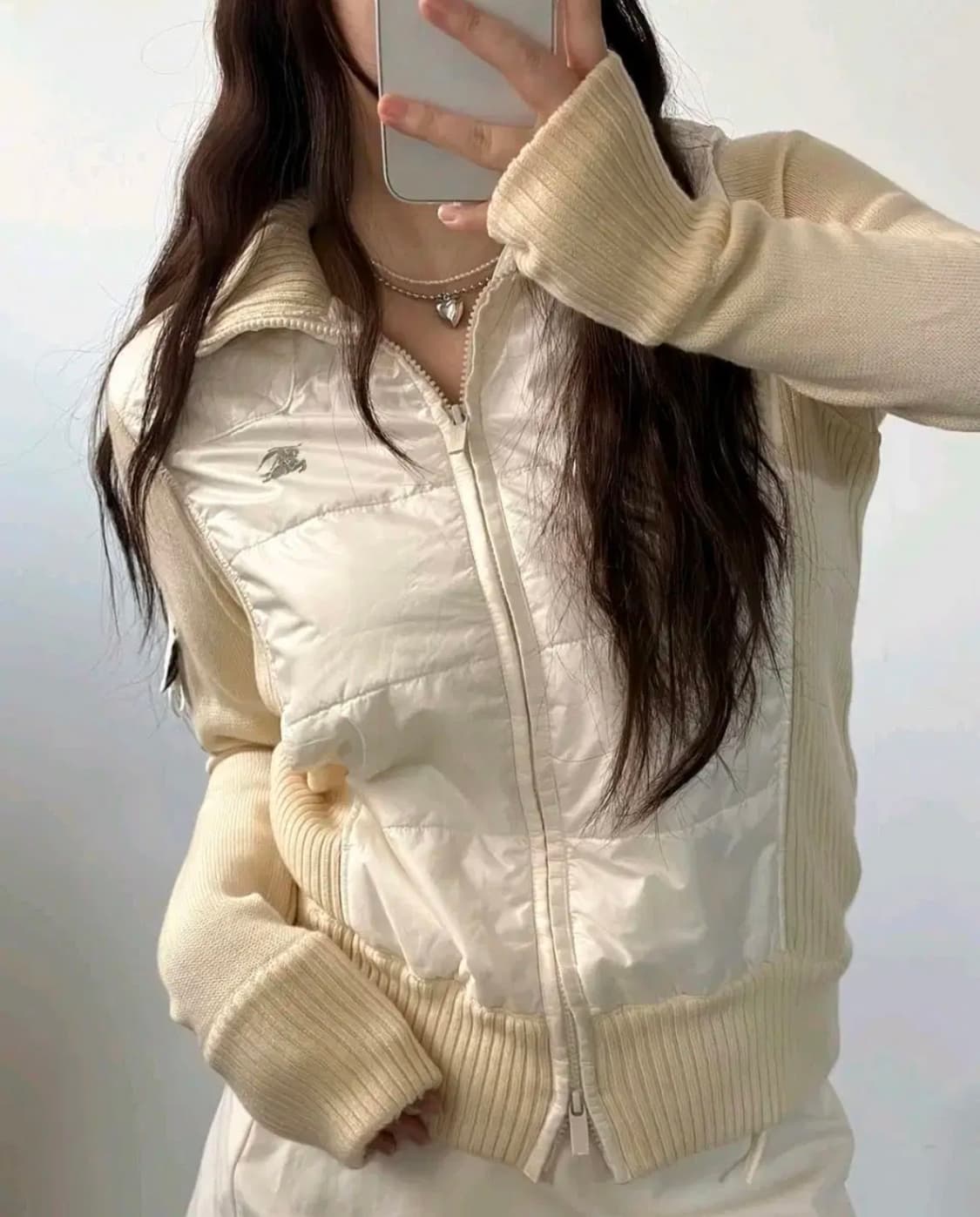 버버리골프 패딩니트 자켓 m 상품이미지1