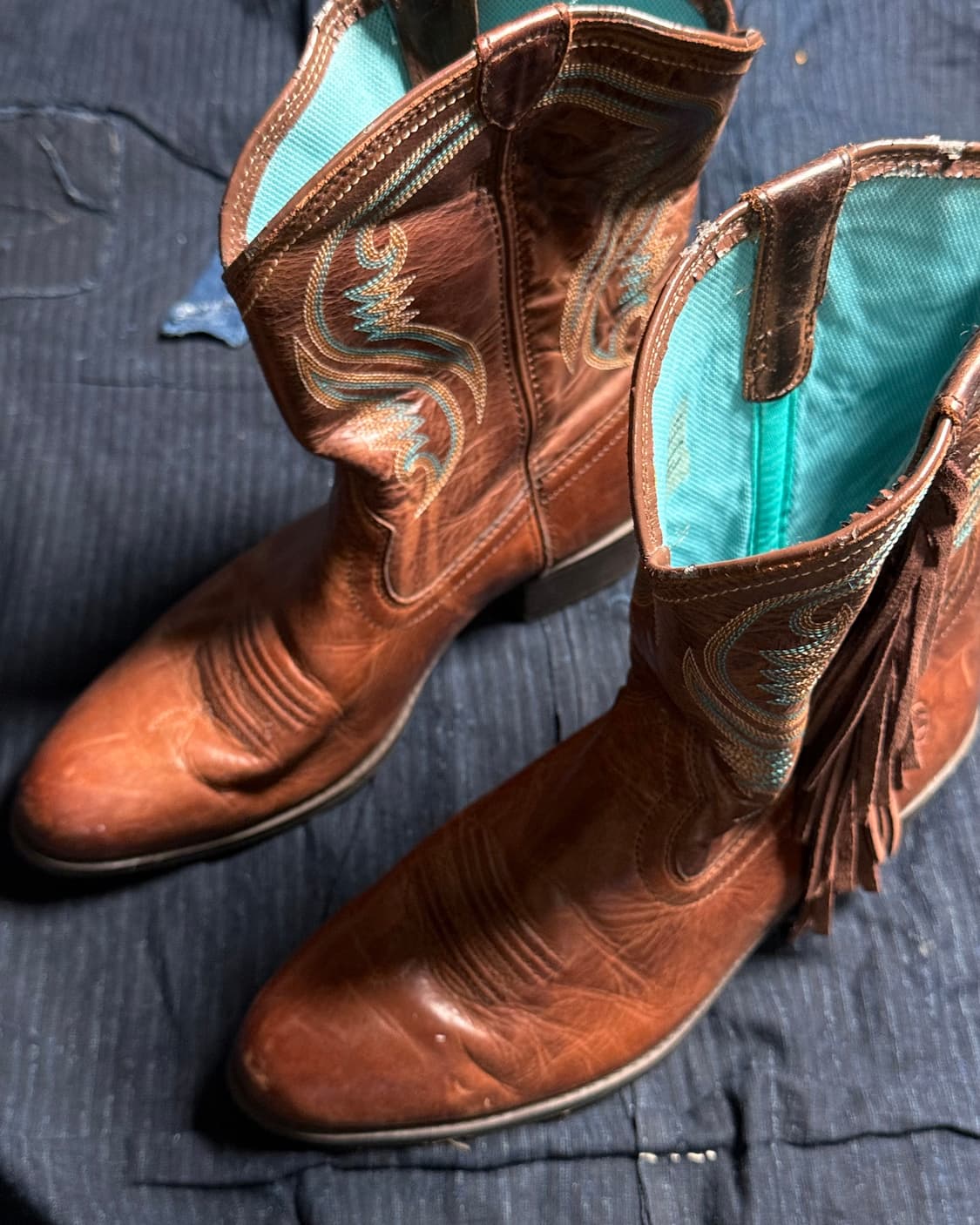 Ariat 프린지 팬시 웨스턴 부츠 US6.5 상품이미지2