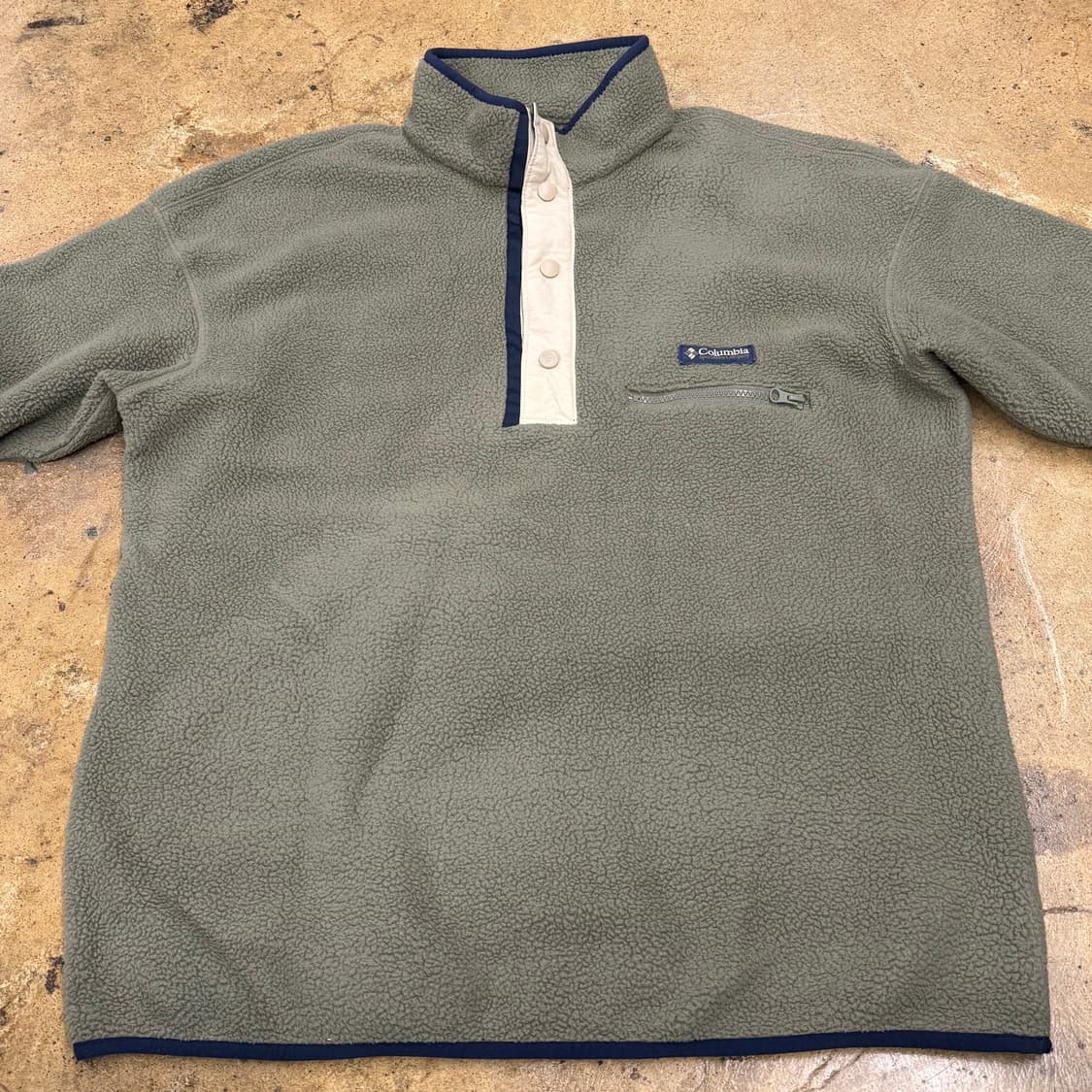 [정품/L] 컬럼비아 플리스 풀오버 그린색상 b19 상품이미지3