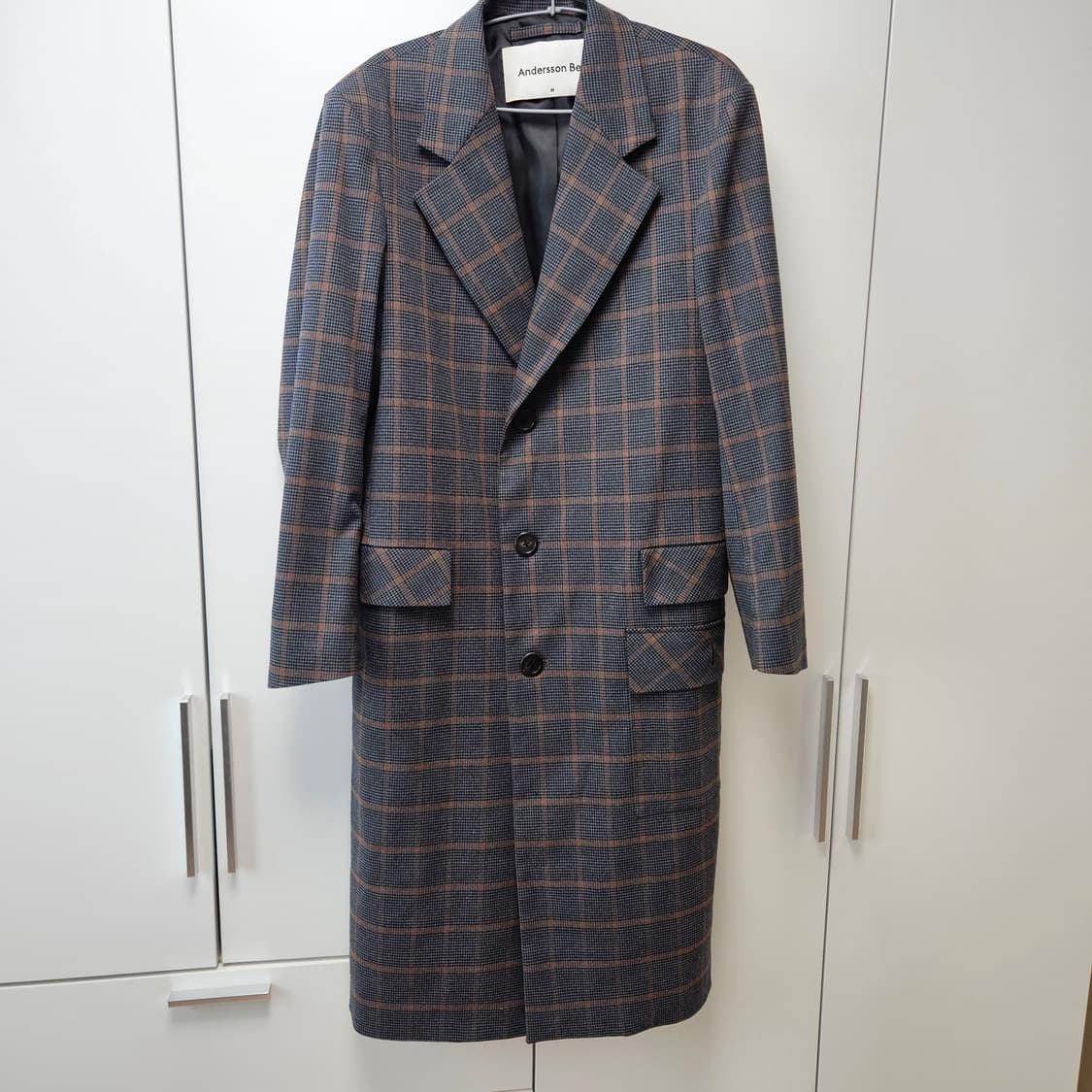 앤더슨벨 조셉 그레이 체크코트 M 상품이미지1