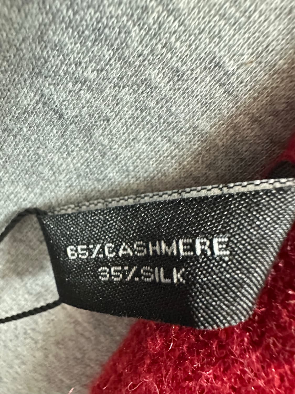 샤넬 블랙 로고 패턴 캐시미어제니머플러 상품이미지8