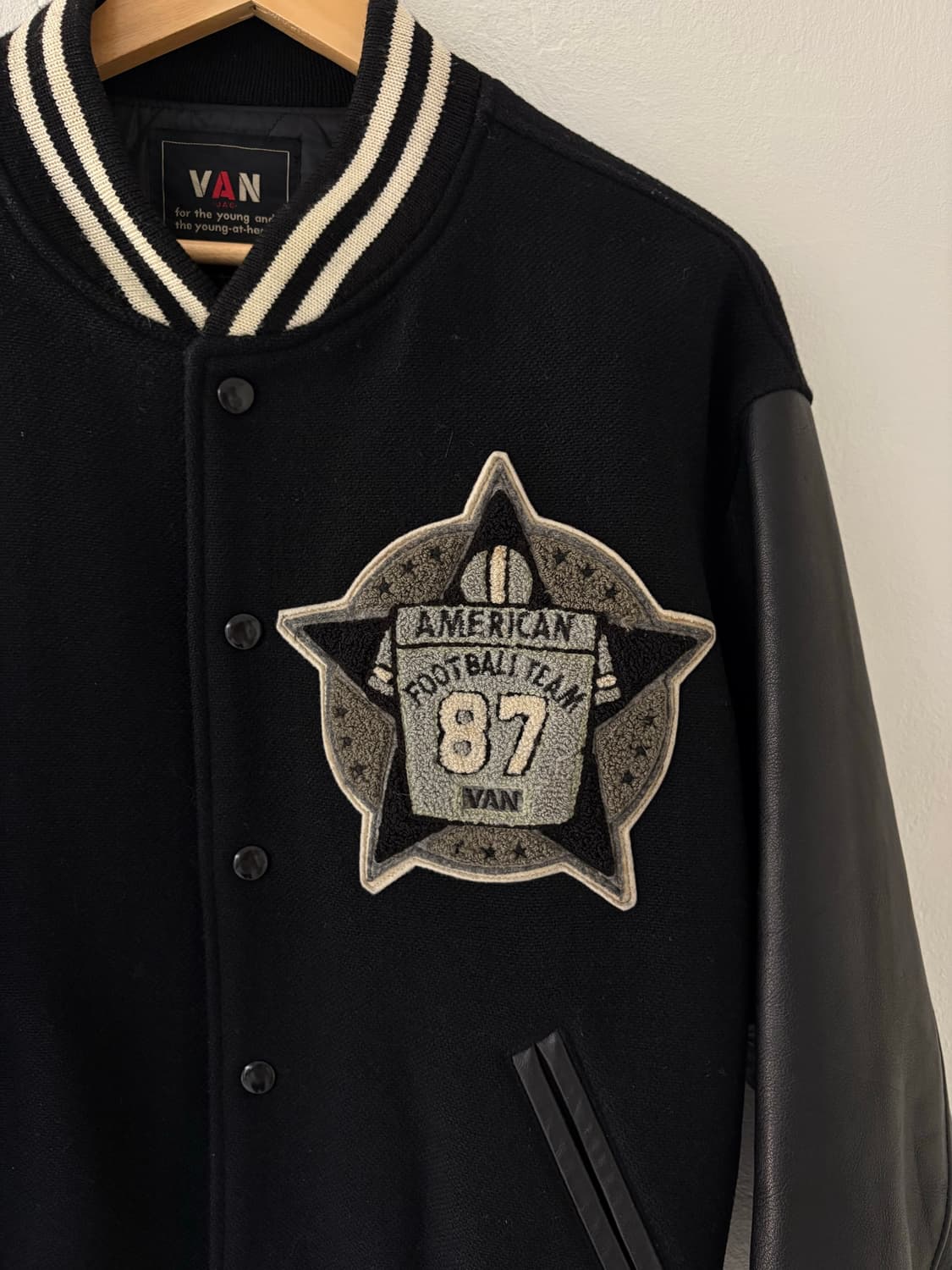 80's Van Jacket american football Letter 상품이미지3
