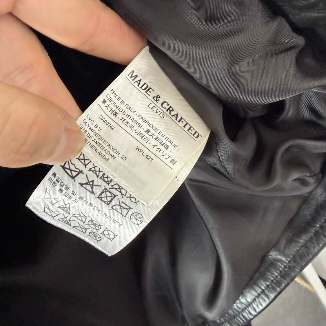 리바이스 Made&Crafted 소가죽 라이더 자켓 상품이미지9