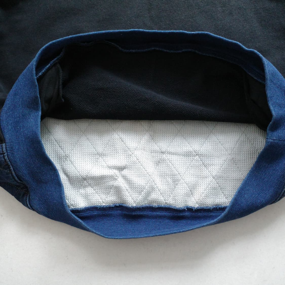 [정품] 캐피탈 컨트리 플리스 데님 퀼팅 투톤 스웨트셔츠 인디고 S 상품이미지7