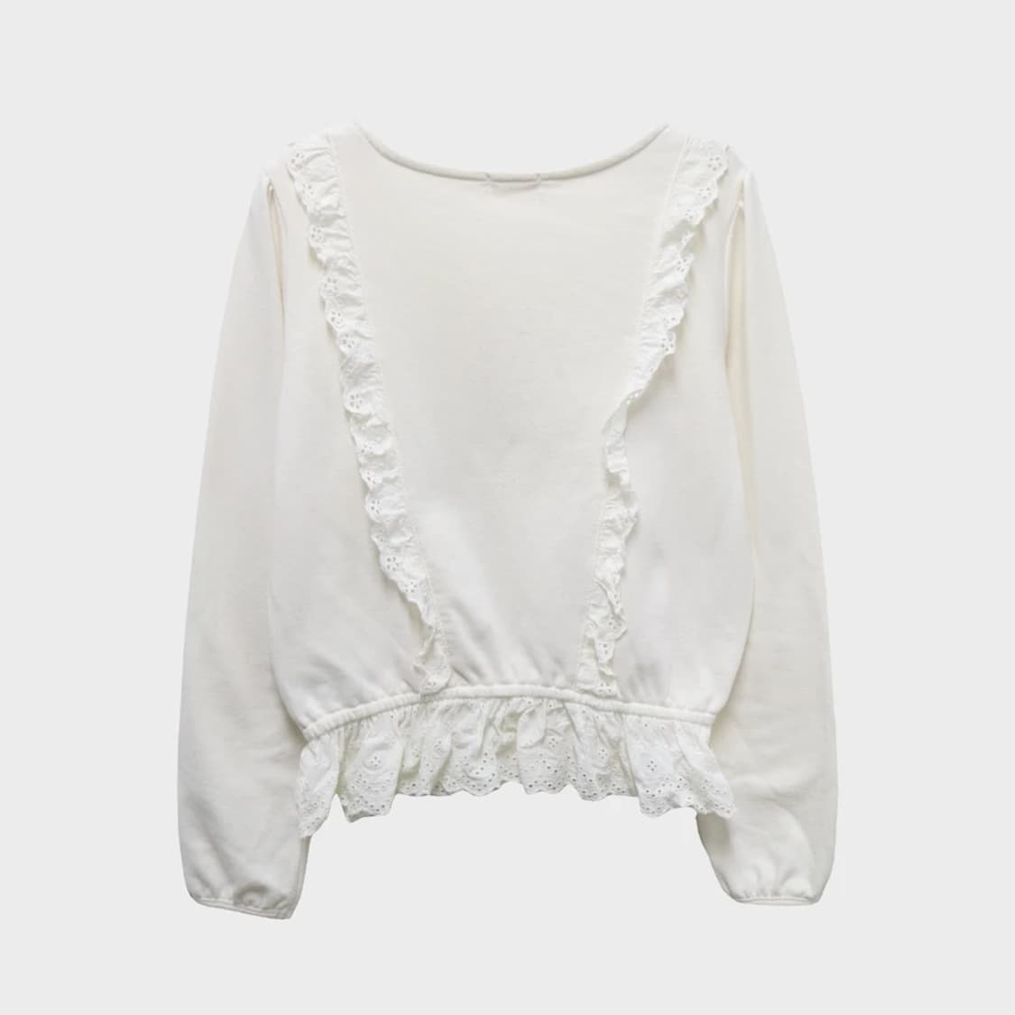 EARTH MUSIC 레이스 포인트 맨투맨 63491 상품이미지2