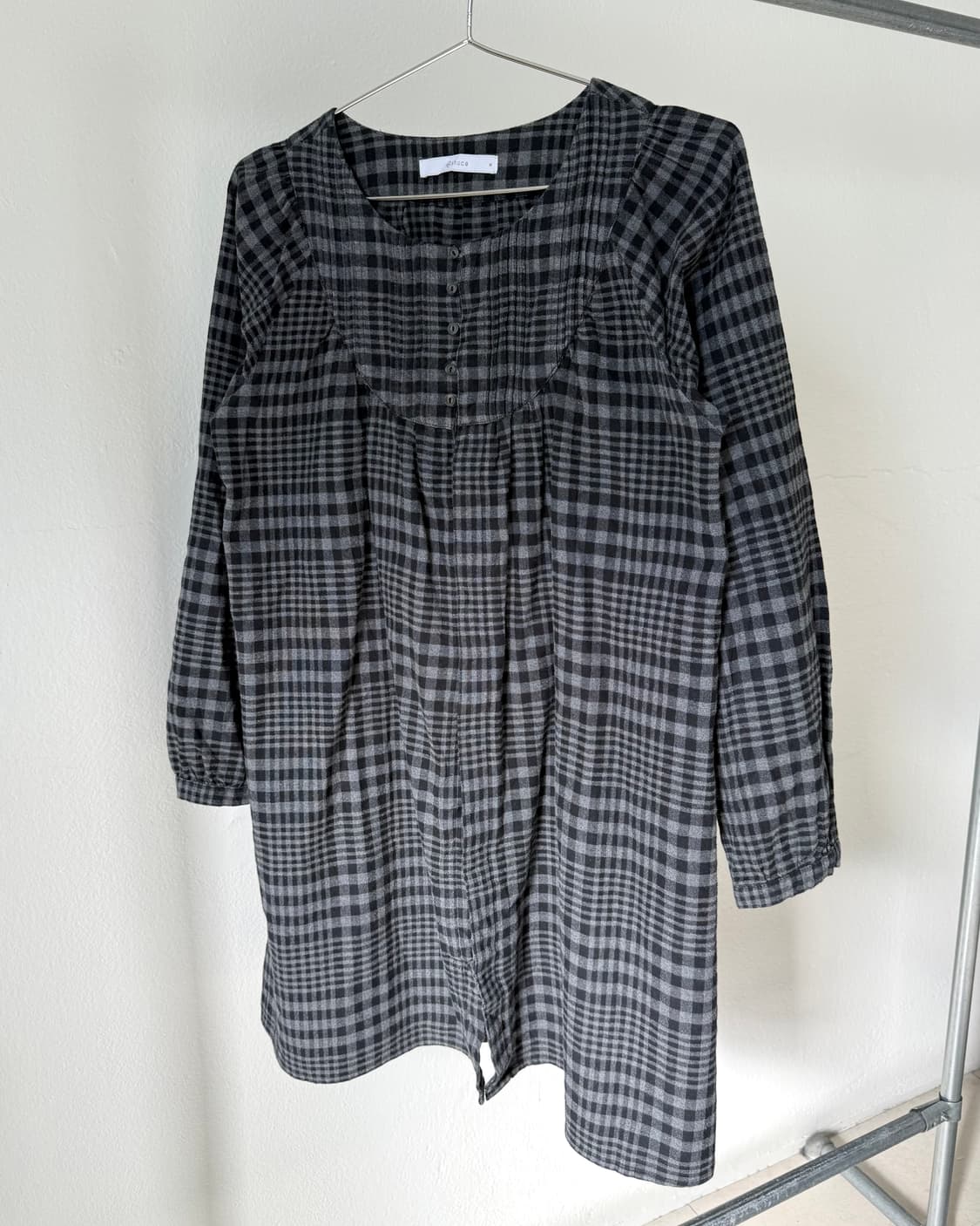 빈티지 체크 원피스 상품이미지1
