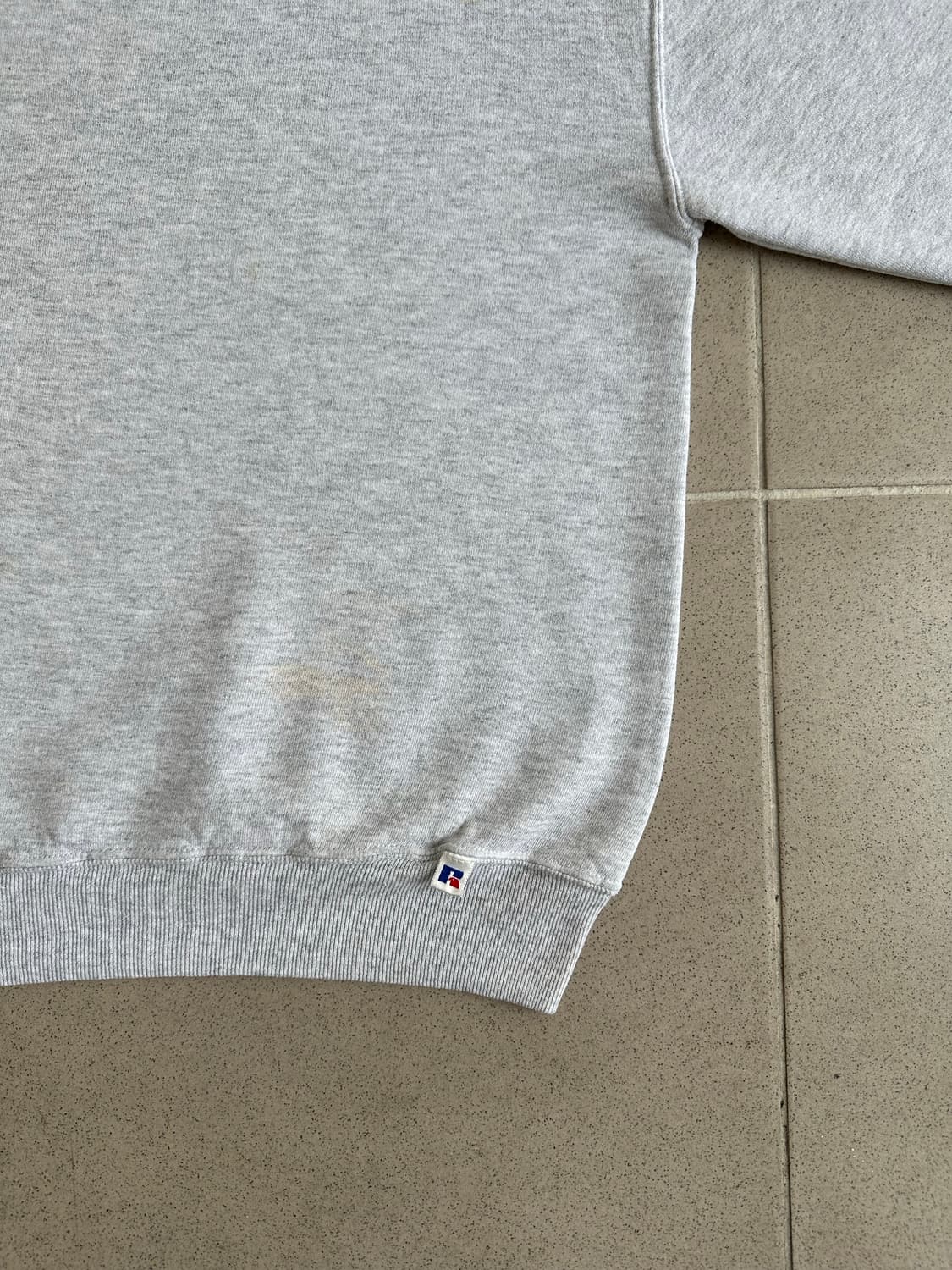 90s 빈티지 러셀 스웻셔츠 밝은그레이 XL USA 상품이미지3