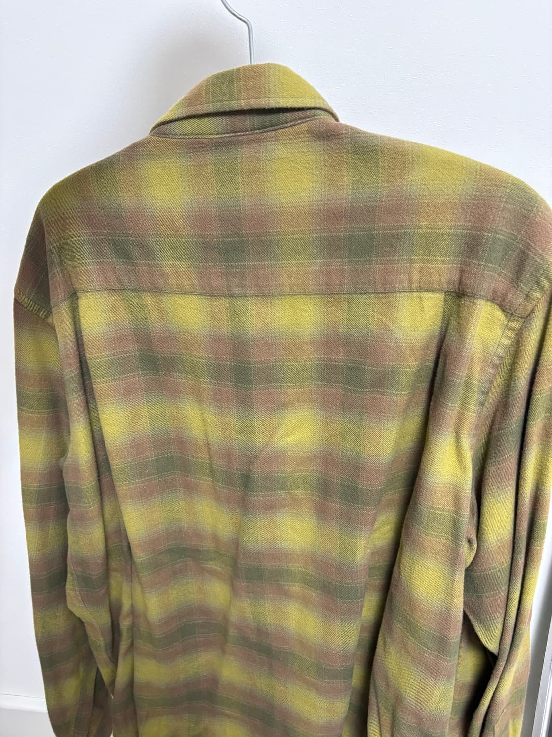 디스이스네버댓 체크셔츠 올리브 Flannel check Shirt 상품이미지2
