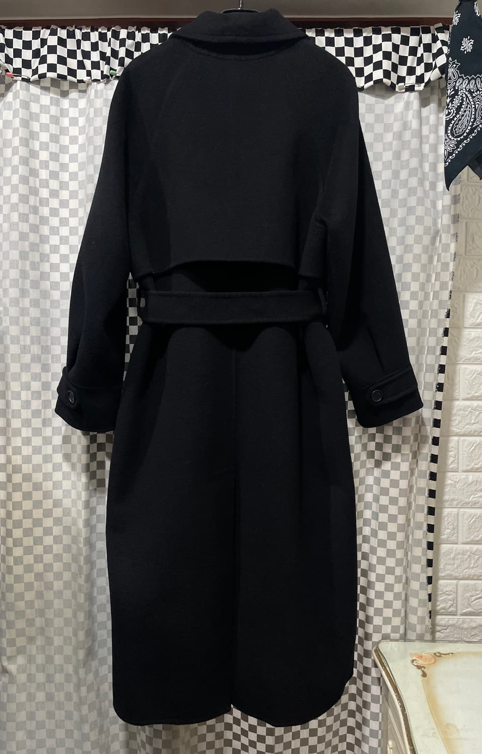 LIST 여성블랙울코트66 모직코트66:)리스트롱코트 하객룩오피스룩연말룩 상품이미지4