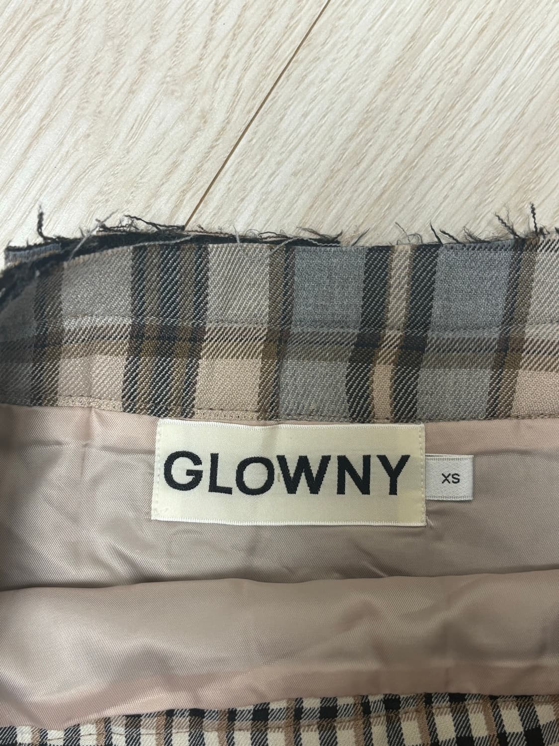 글로니 RUSSELL PLAID MINI SKIRT XS 상품이미지5