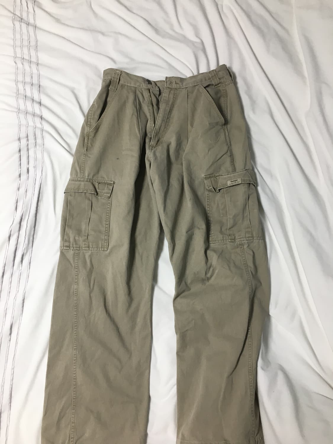 빈티지 별 패치 카고 와이드 팬츠 상품이미지6