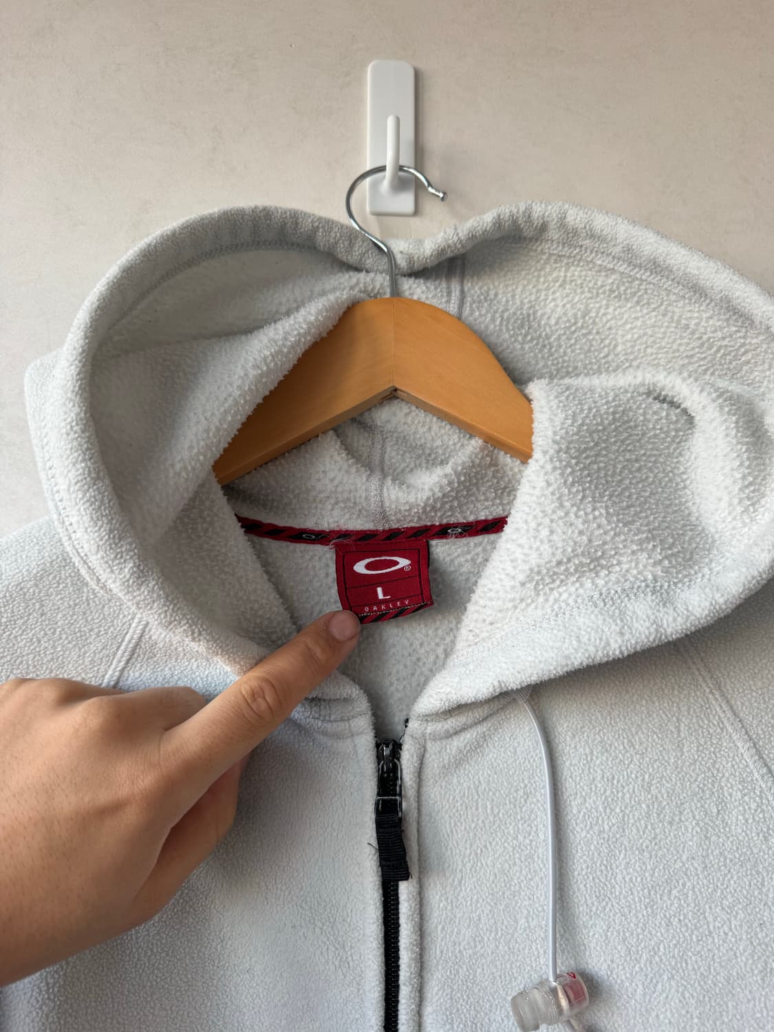 00s 오클리 플리스 집업 후트 상품이미지4