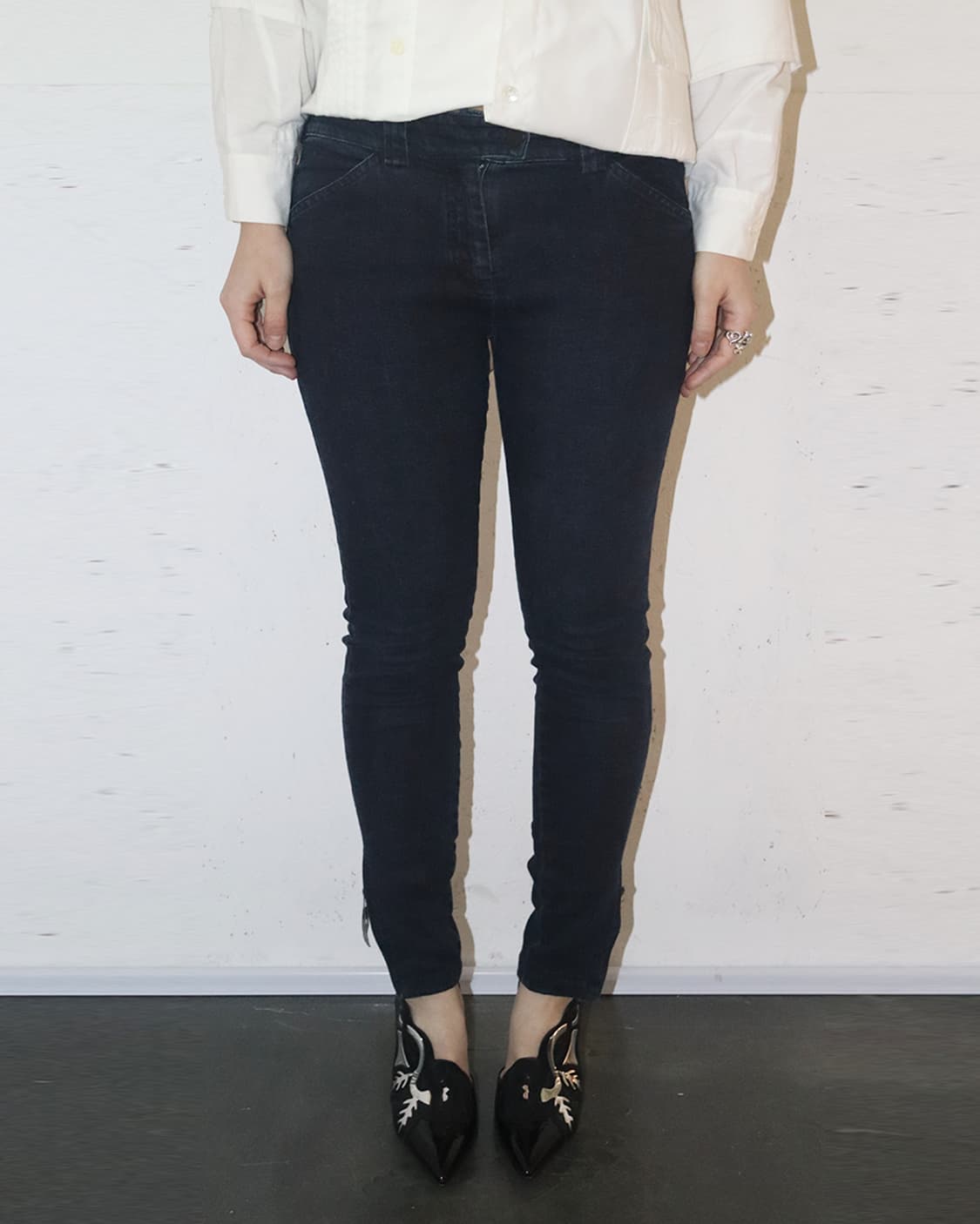 발렌시아가 by 니콜라스 제스키에르 13SS 지퍼 디테일 슬림 데님팬츠 상품이미지1