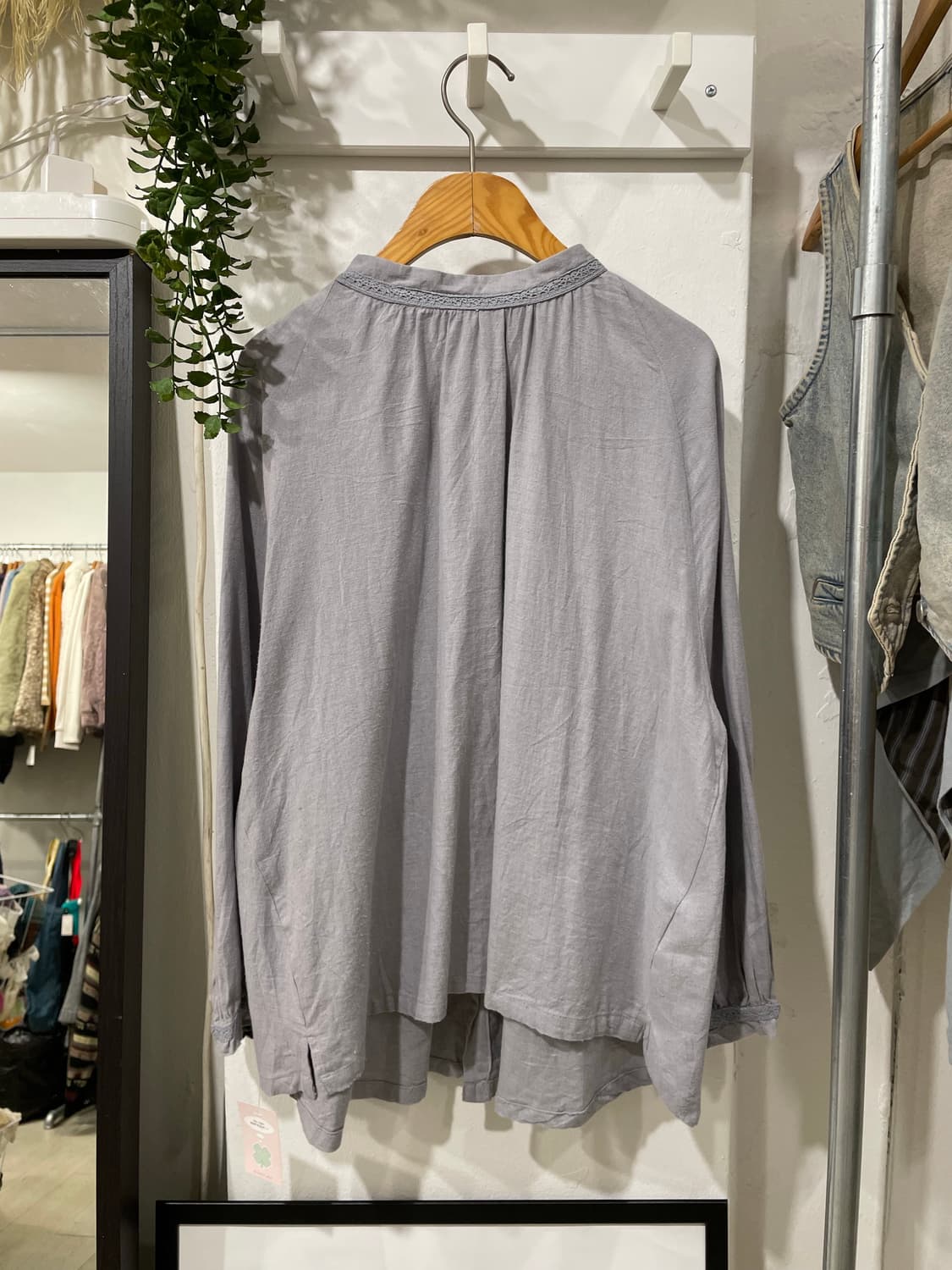mute sky button blouse 상품이미지8