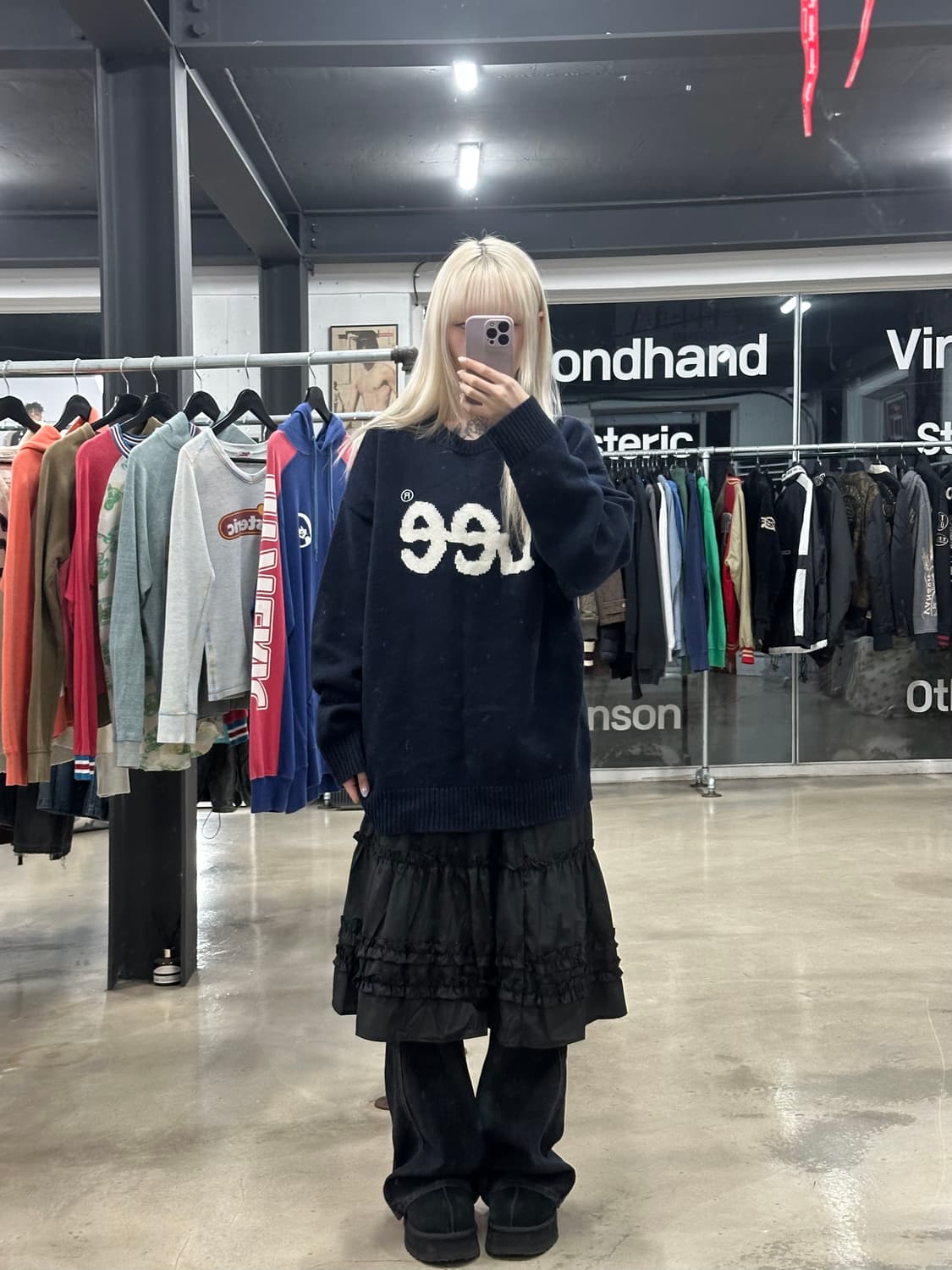 Lee 오버핏 니트 상품이미지2