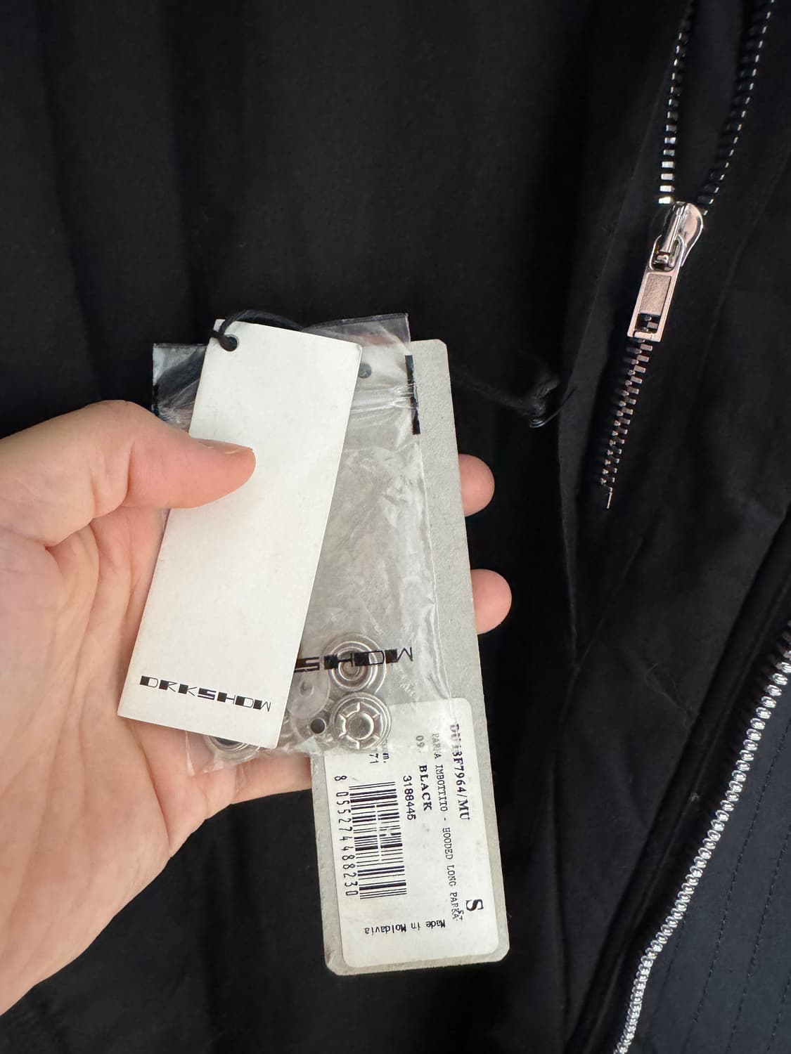 릭오웬스 다크쉐도우 롱 후드 파카 야상코트 상품이미지7