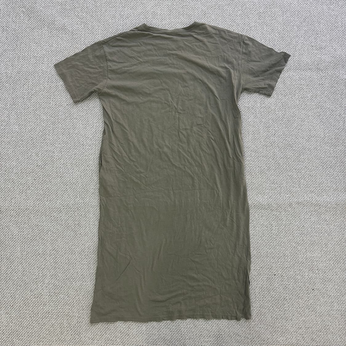 실측확인 빈티지 카키 원피스 0414D 상품이미지3