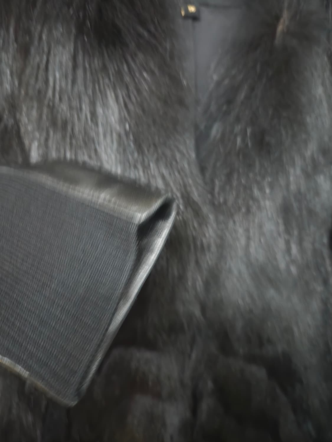 보브 양가죽 배색 폭스퍼 하프코트 상품이미지6