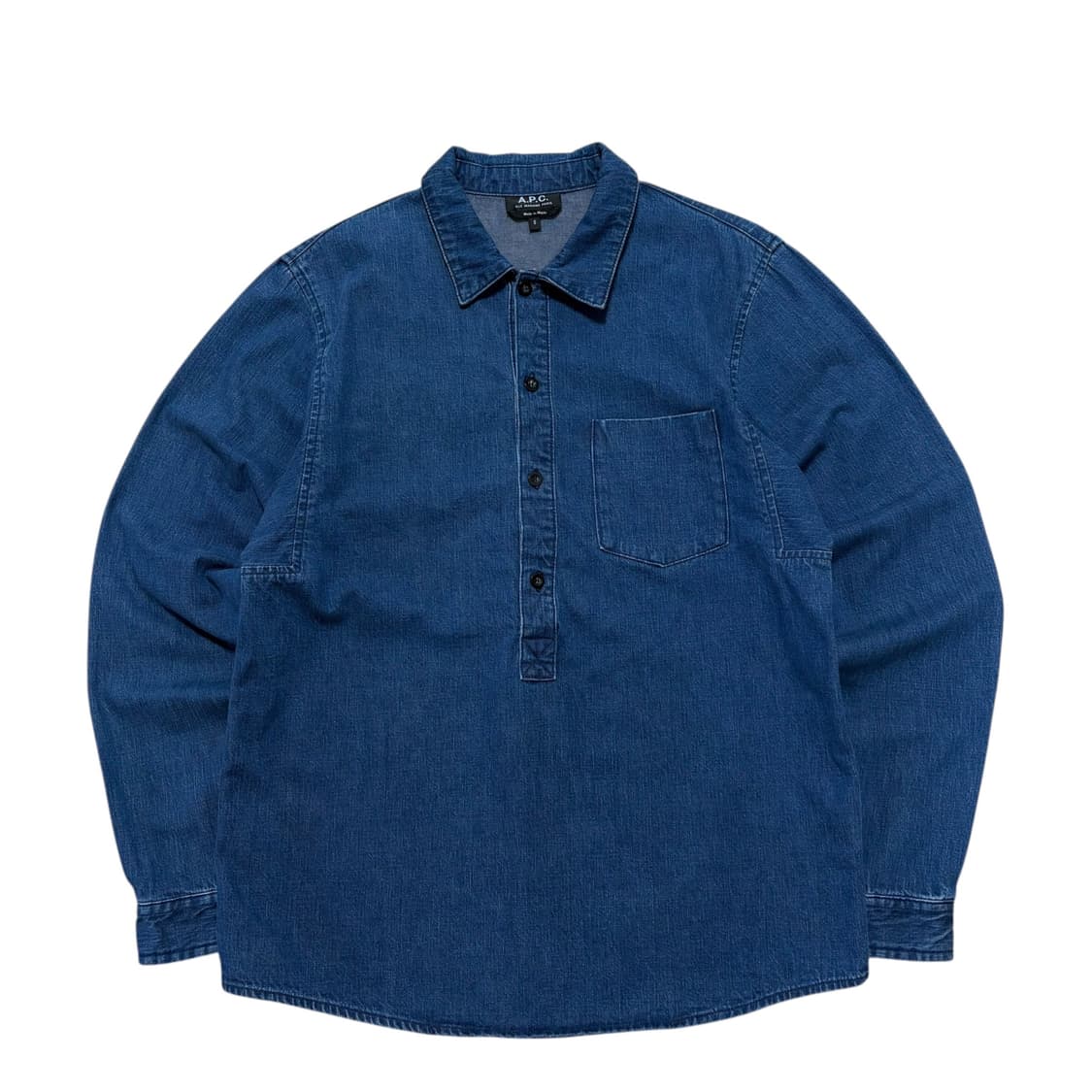 APC 아페쎄 데님 헨리넥 셔츠 상품이미지1