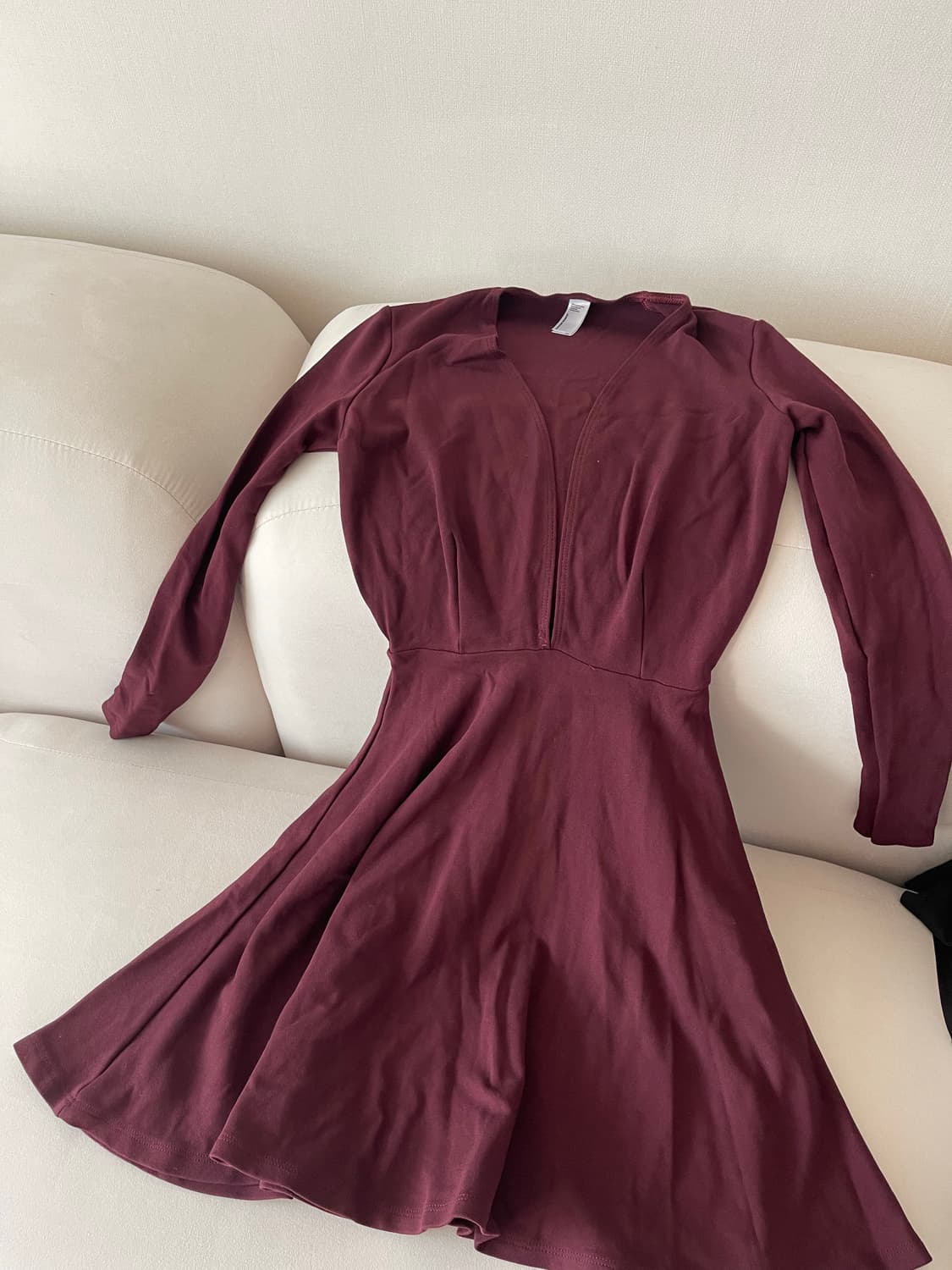 American Apparel 버건디 스케이터 드레스 새상품 상품이미지8