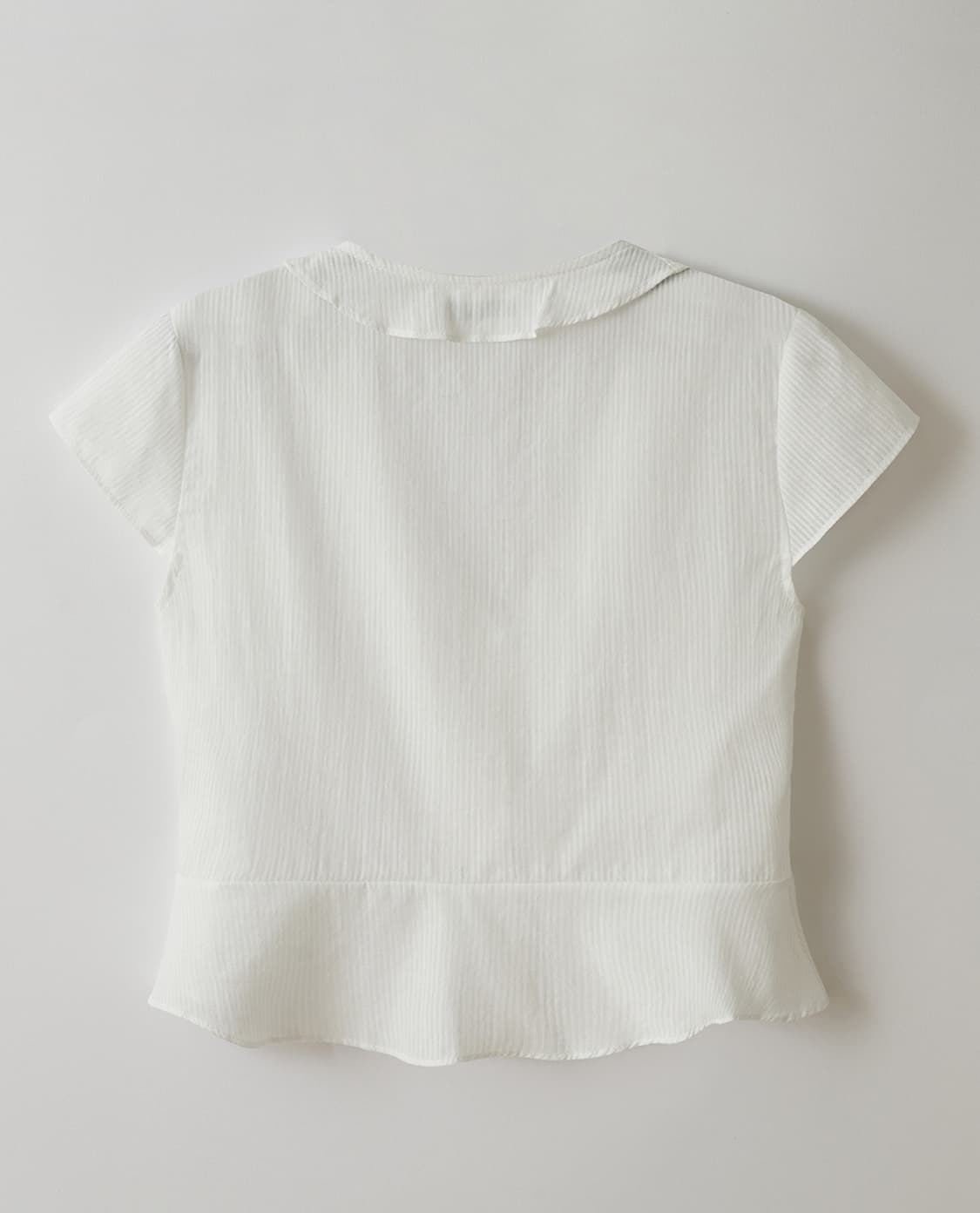 택O)아이토브서울 코튼 플레어 블라우스 WH 상품이미지2