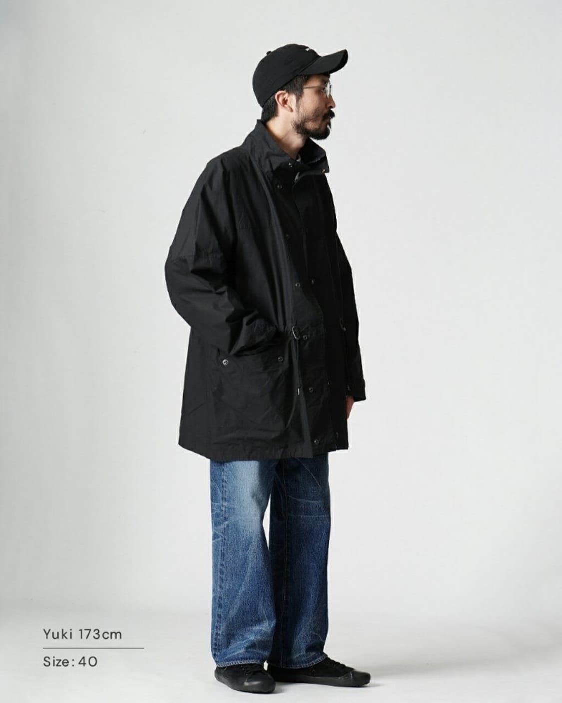 24FW 캡틴선샤인 코튼 필드 자켓 블랙 40 상품이미지8