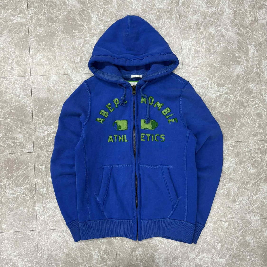 아베크롬비 y2k 올드스쿨 스웻 후드집업 희귀져지(M) 상품이미지2
