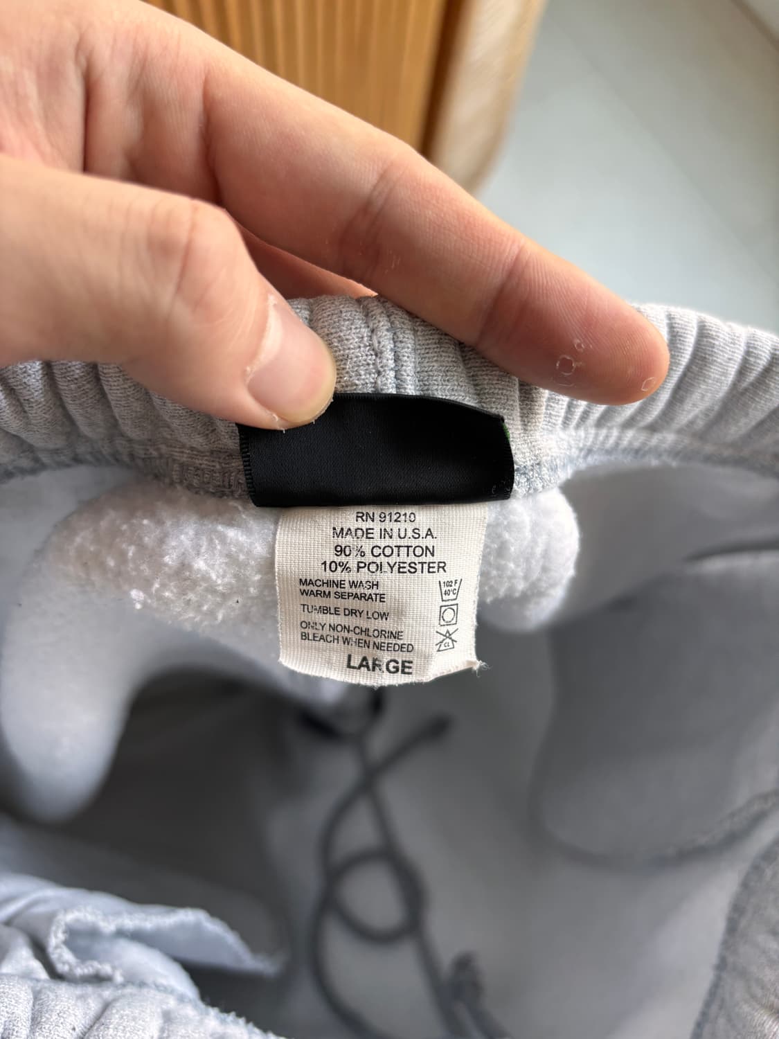 MADE IN USA 캠버 스웻팬츠 그레이 L 상품이미지4