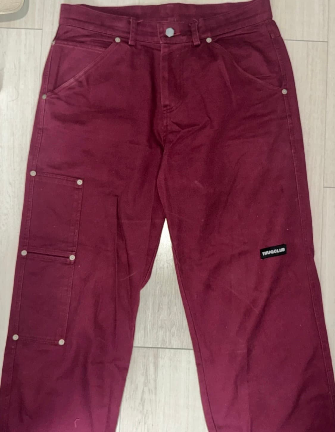 [급처] 떠그클럽 버건디 팬츠 상품이미지1