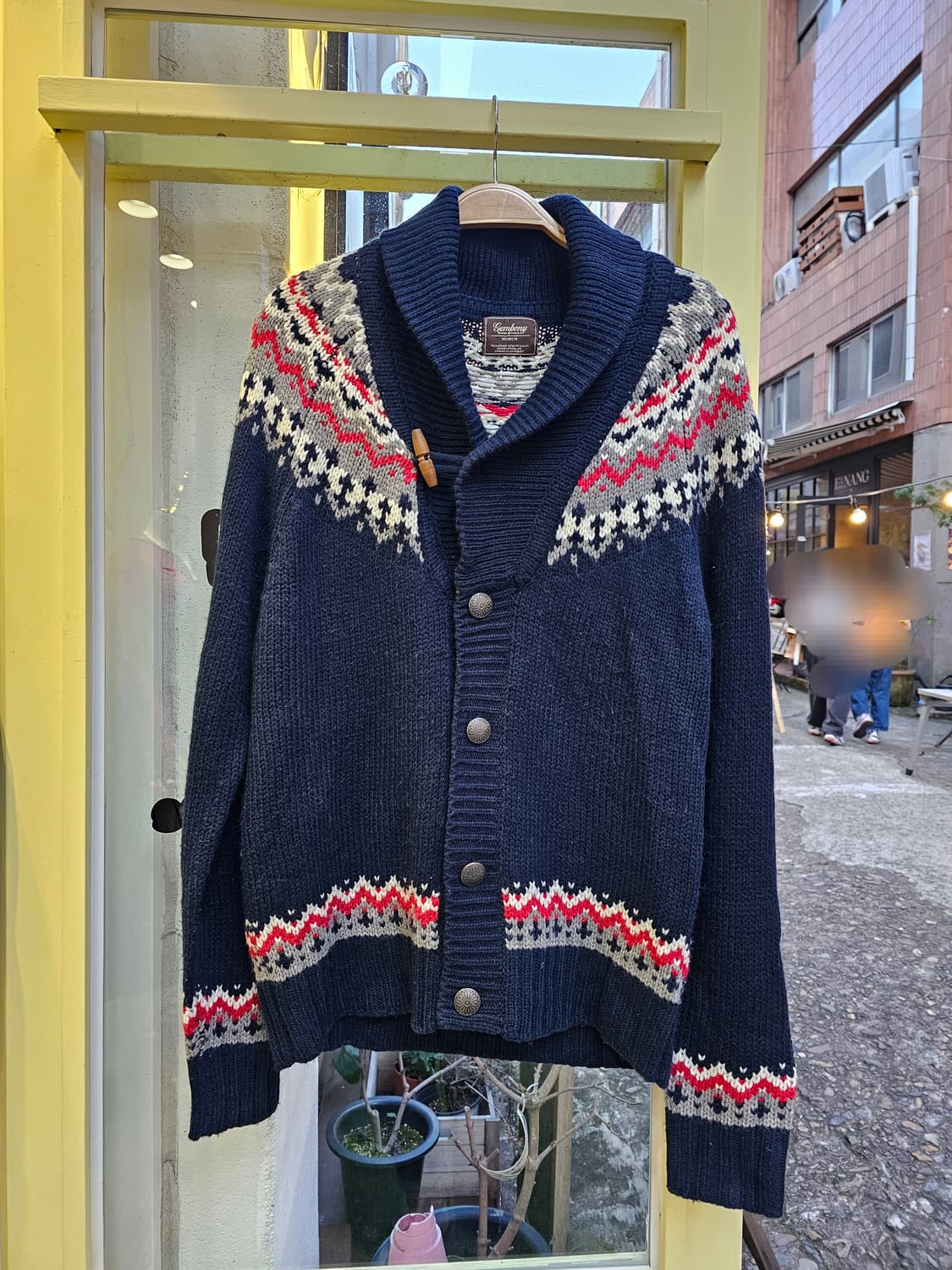 Gembony 네이비 노르딕 울가디건 상품이미지3