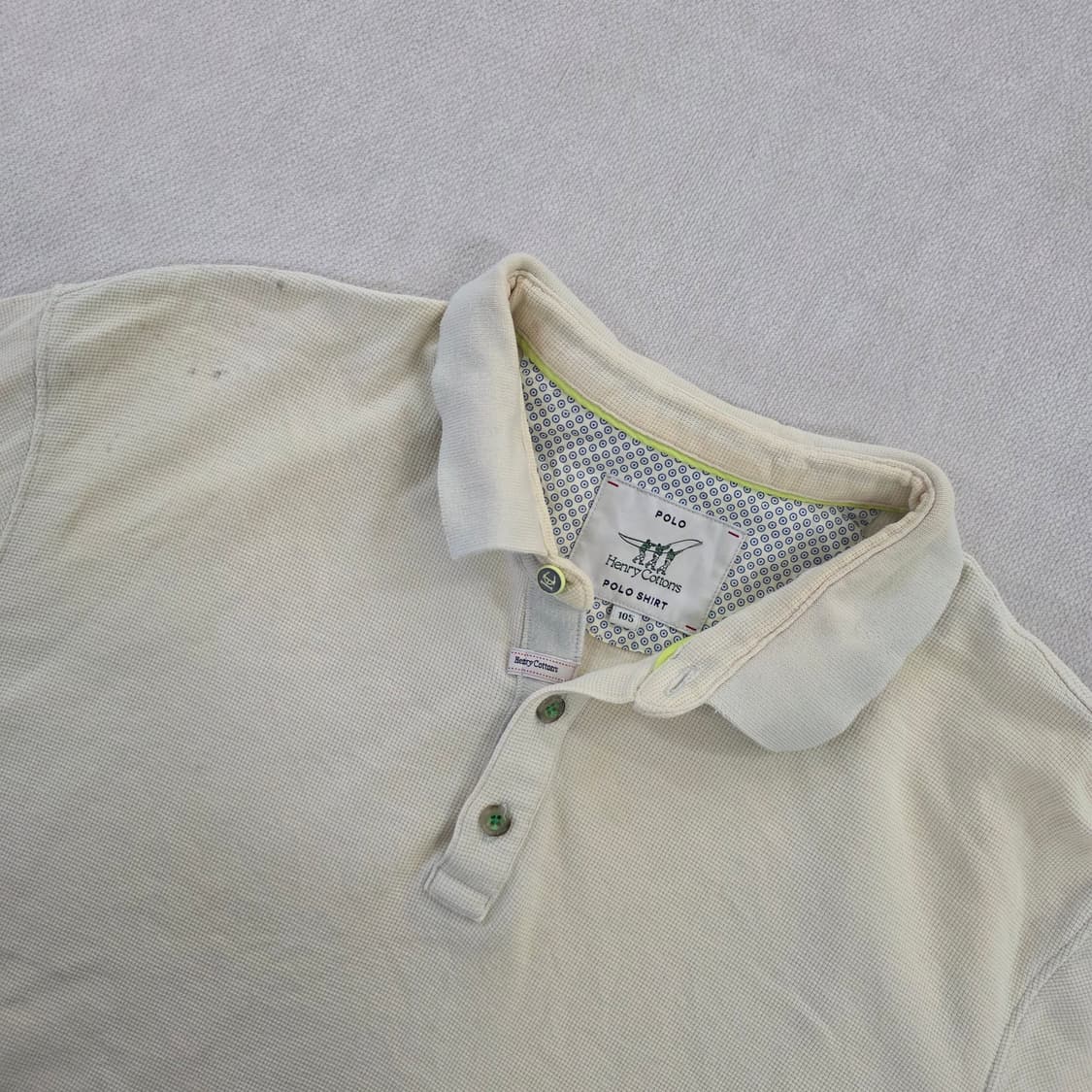 [105] 헨리코튼 와플 카라 반팔티 0223J 상품이미지2