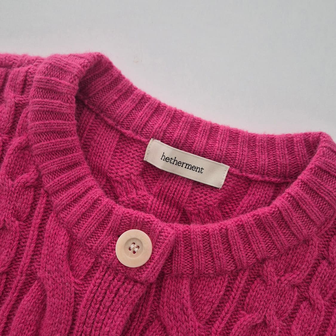 헤더먼트 그레니 가디건 핑크 상품이미지7