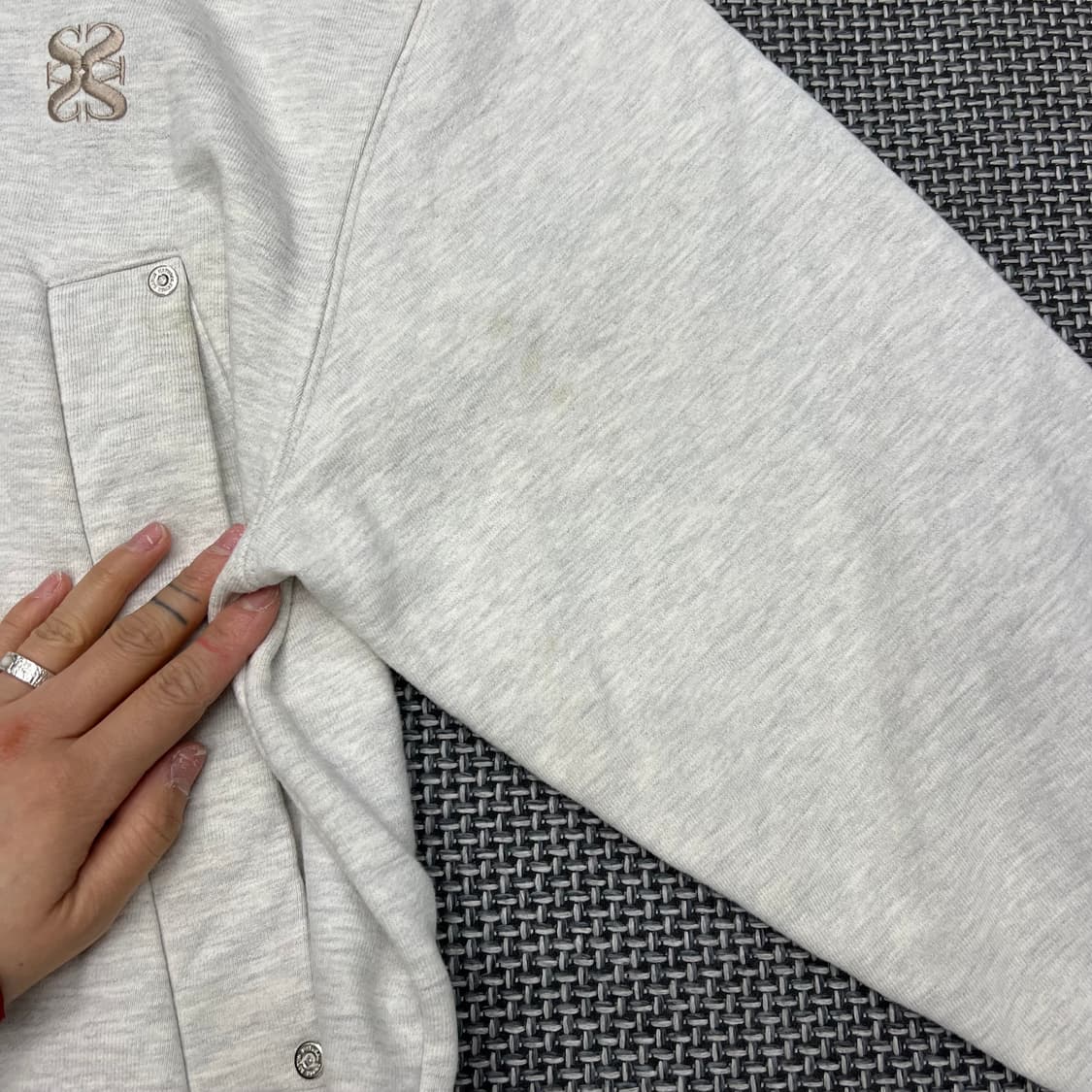 새터 멜란지 후드집업 상품이미지4