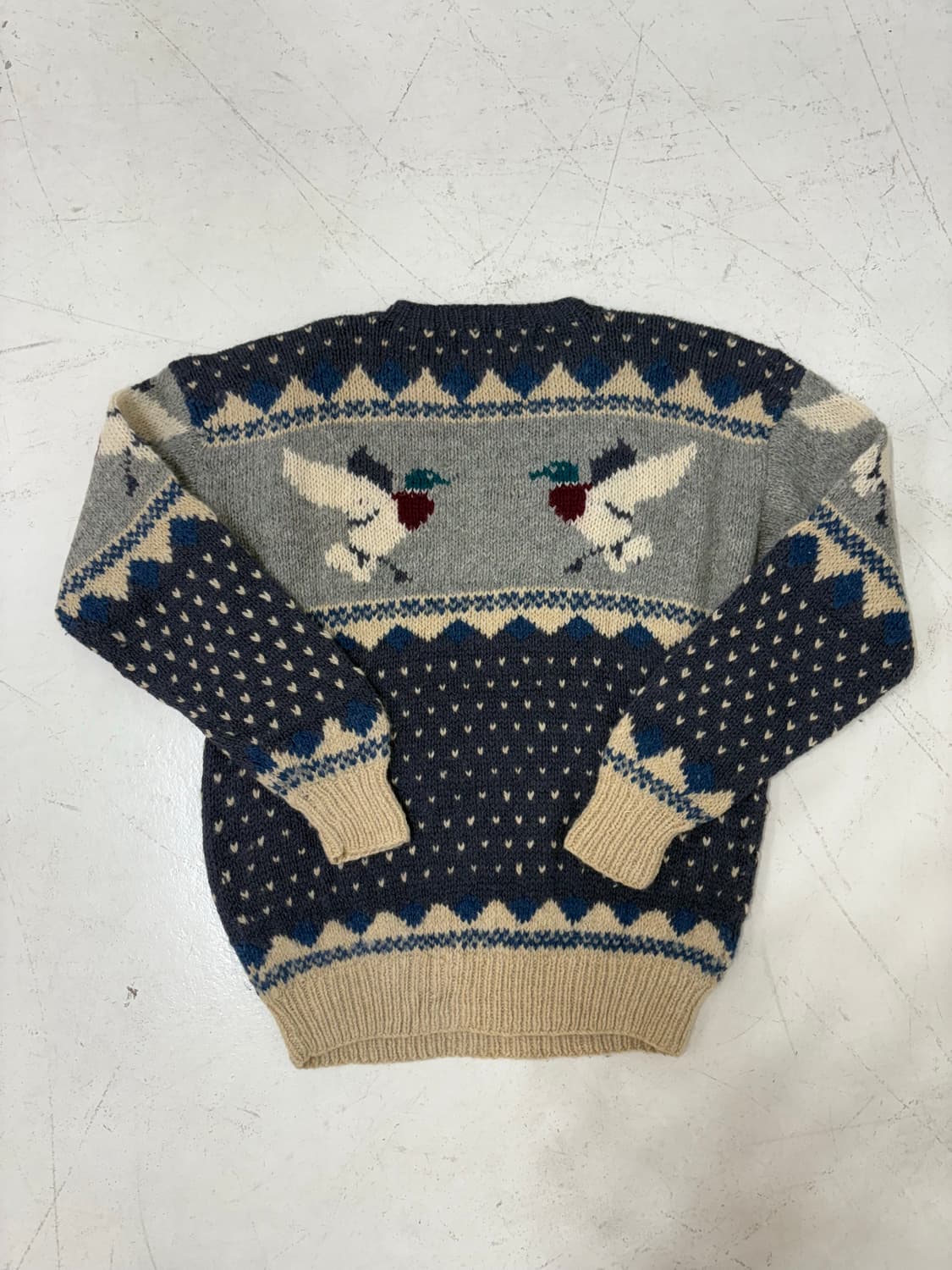 80‘s Wool rich Mallard Duck wool sweater 상품이미지9