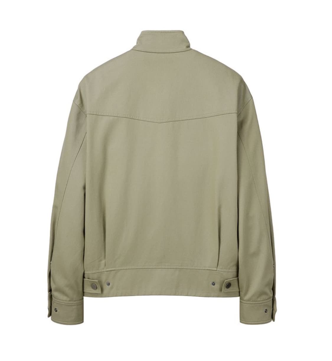 새상품(XL)일꼬르소 페일베이지 미니멀 하이넥 크롭 블루종 점퍼 상품이미지2