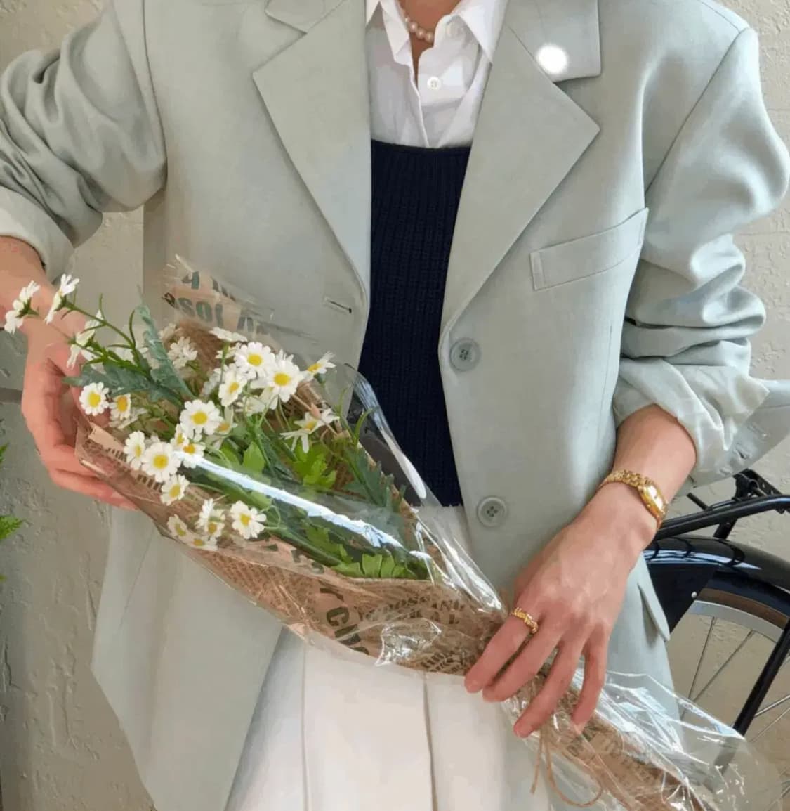 마이디르 포멀 쓰리버튼 클래식 자켓 - Mint 상품이미지2