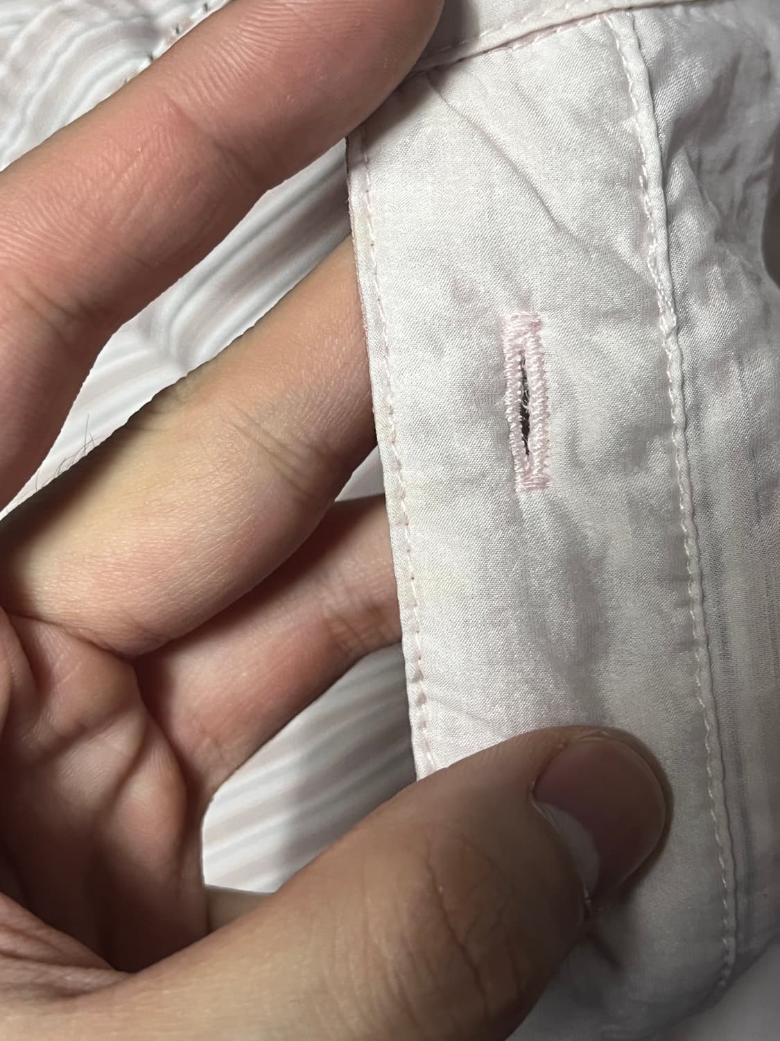 yiyae 스트라이프 리버시블 셔츠 L 상품이미지4