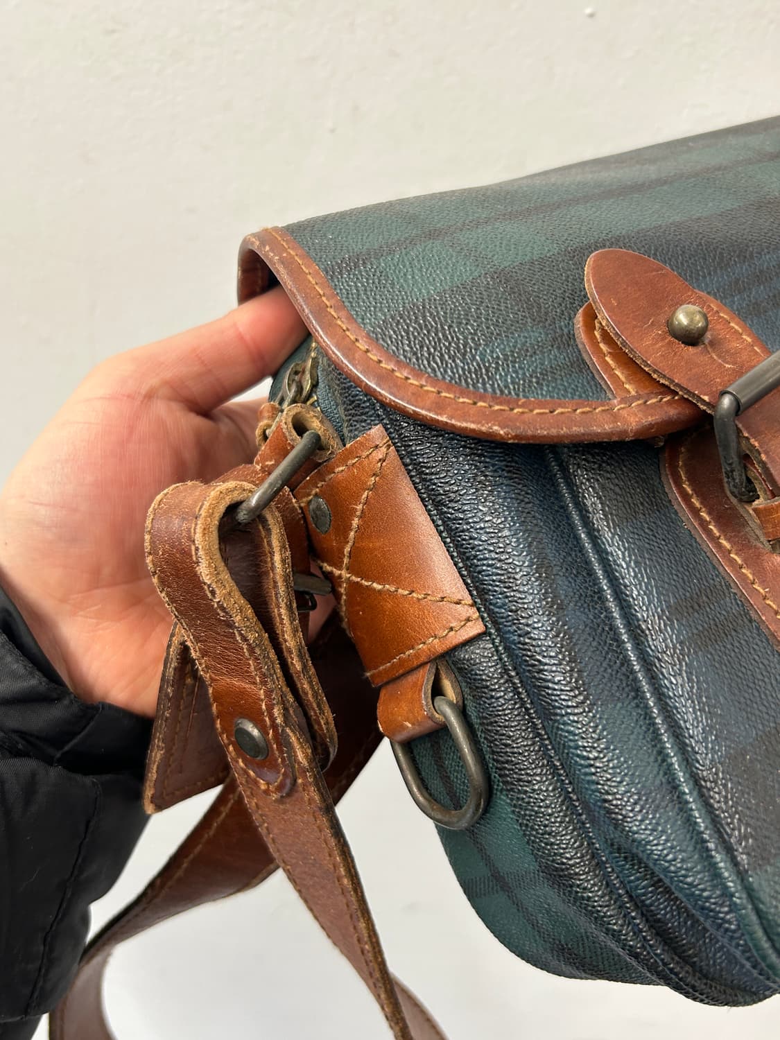 폴로 랄프로렌 블랙와치 타탄체크 크로스백  상품이미지8