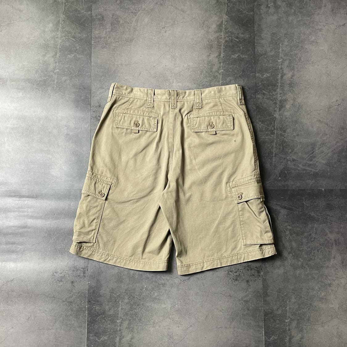 VANHEUSEN 빈티지 베이지 코튼 카고 하프 팬츠 A00764 상품이미지6
