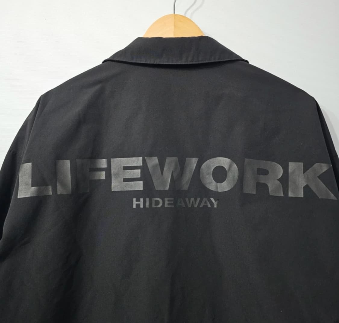 라이프워크 오버핏 코치자켓 블랙 100 상품이미지5