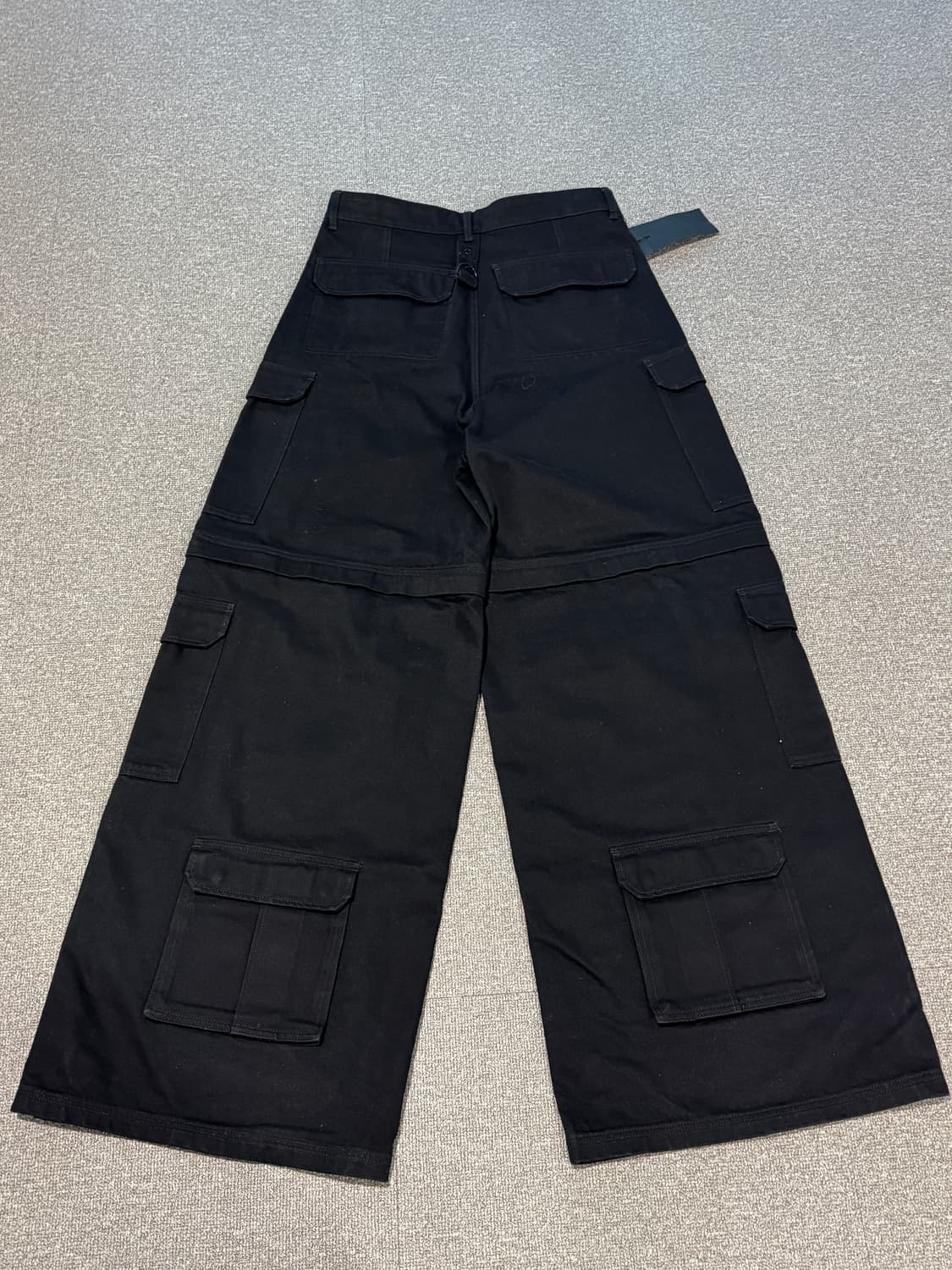 베트멍 멀티 포켓 카고 와이드 데님 팬츠 S 상품이미지8