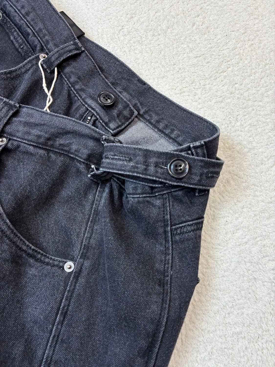 노이어 피그먼트 다잉 유틸리티 카고 와이드 데님 팬츠 PN6121 상품이미지3