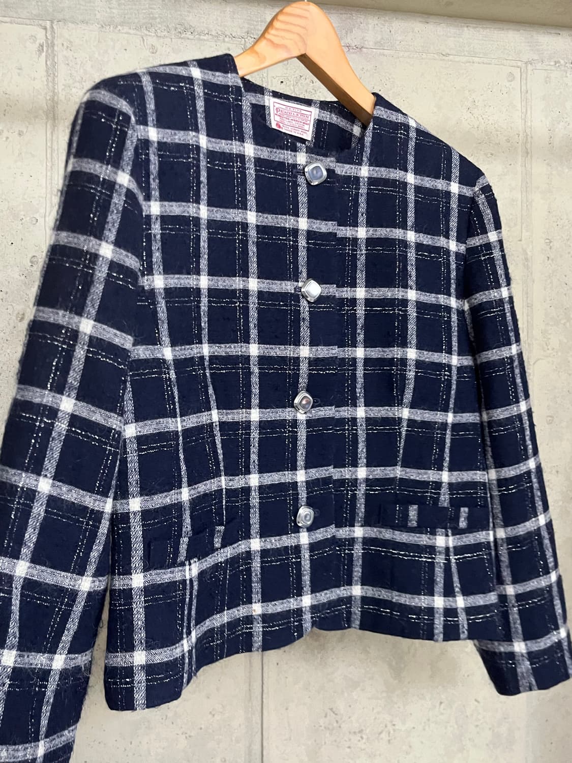 80s Pendleton Tweed Wool Blazer Jacket 상품이미지2